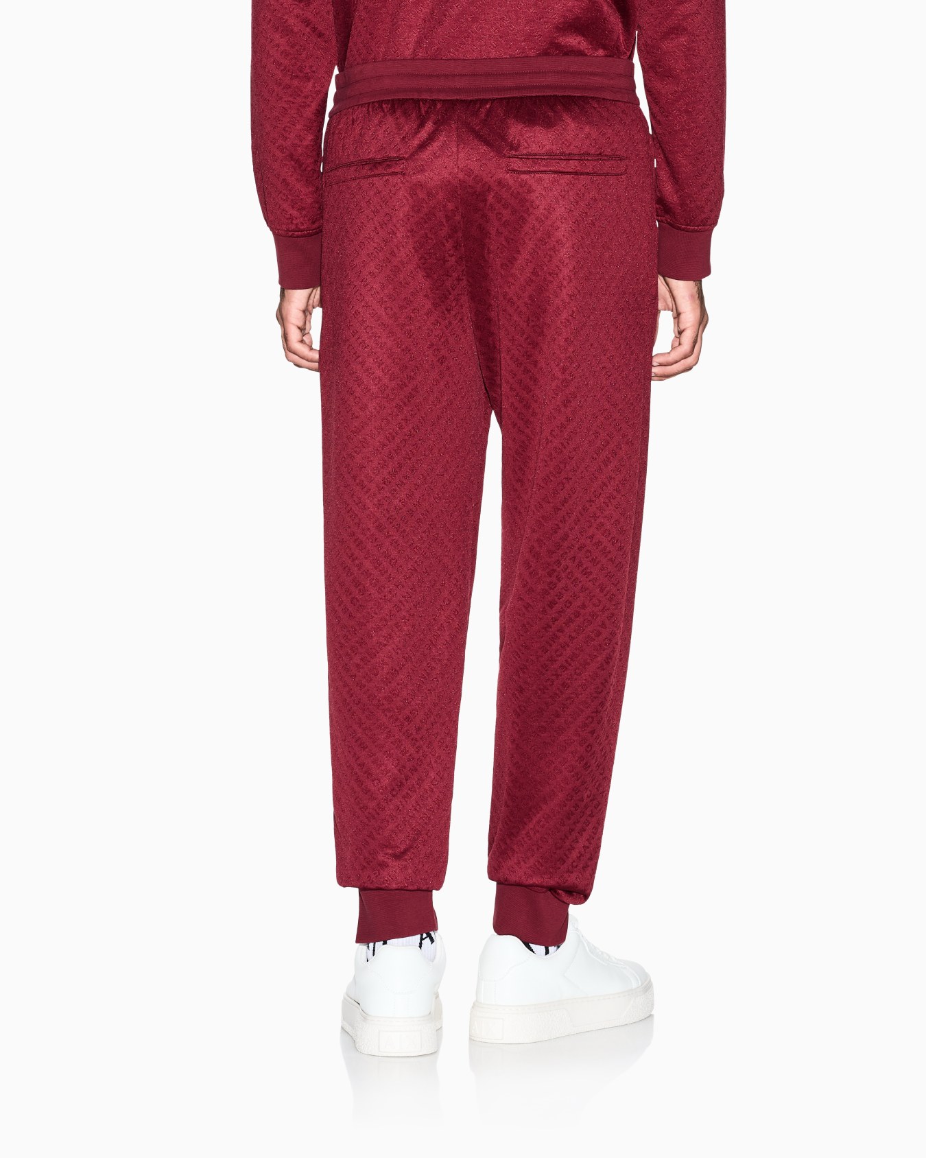 Micro-textured jogger pants Slide 2