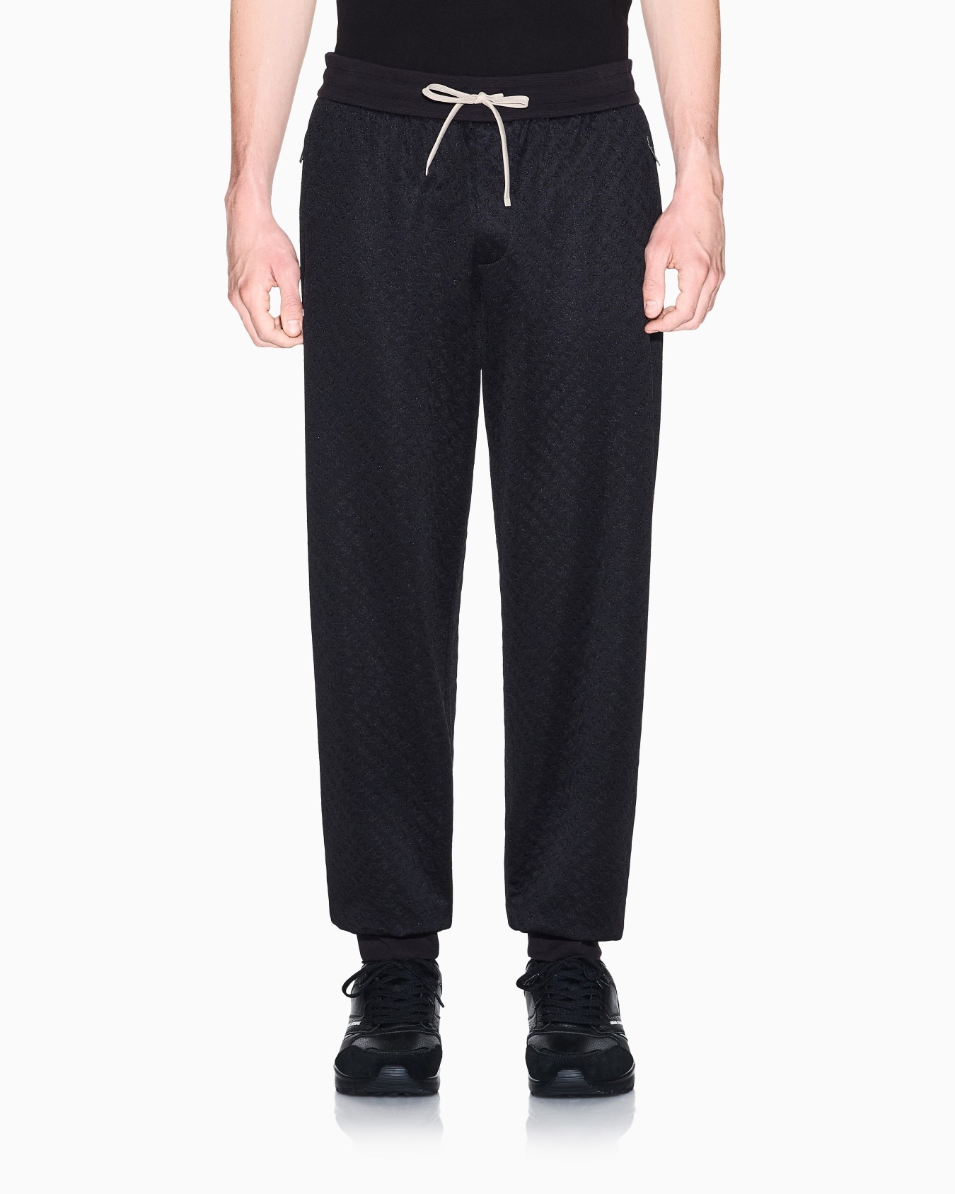 オールオーバージャカードロゴ スウェットジョガーパンツ スライドする 3