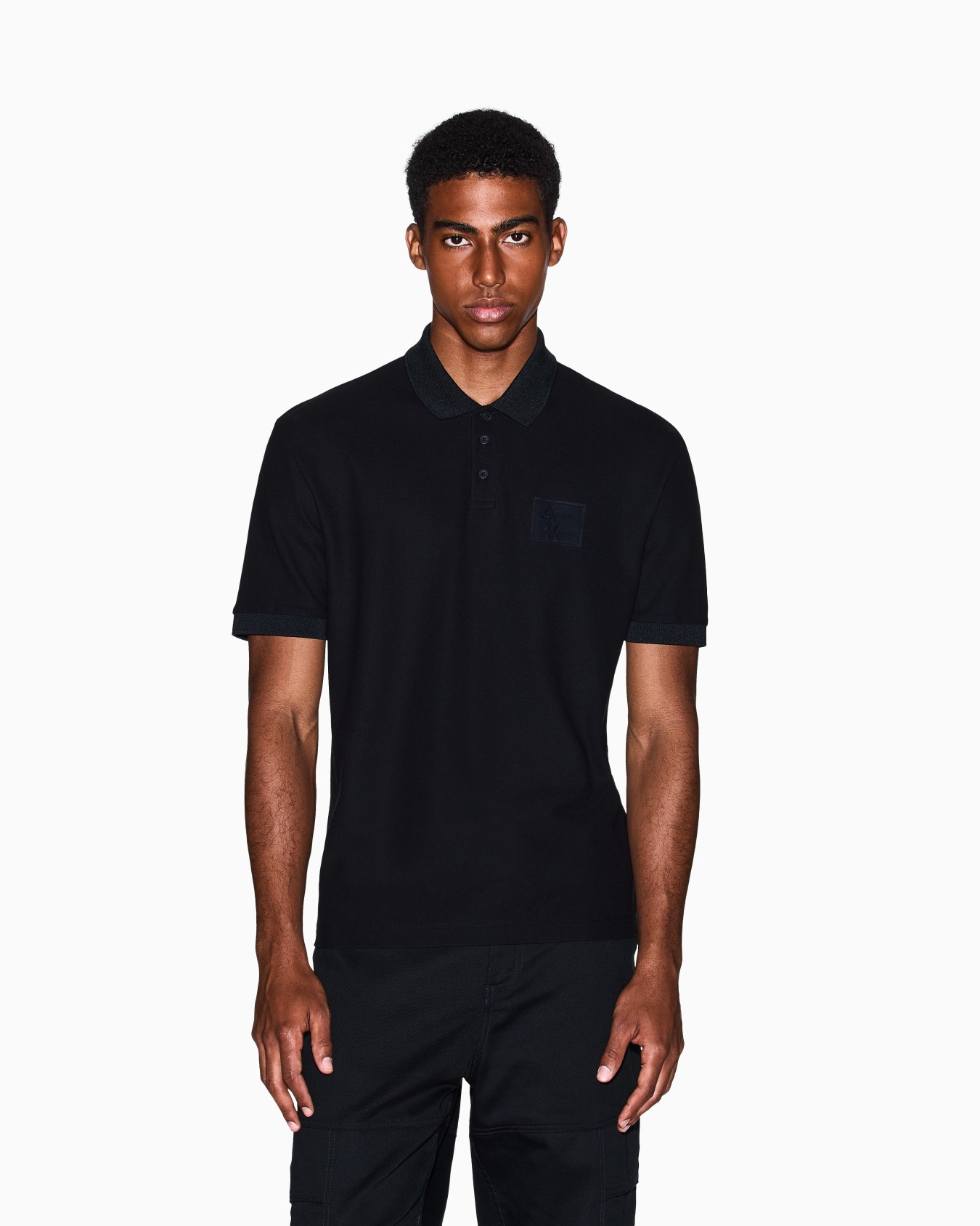 Regular fit polo shirt with patch Slide 3