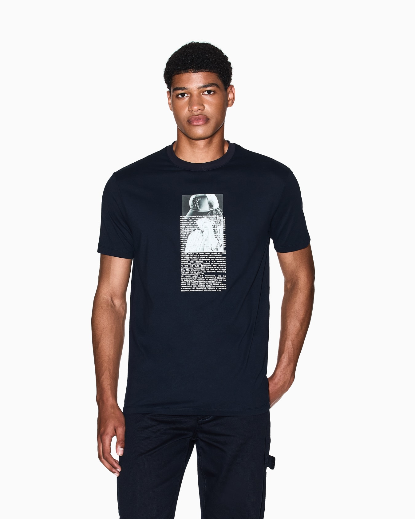 Regular fit T-shirt with photographic print Slide 3