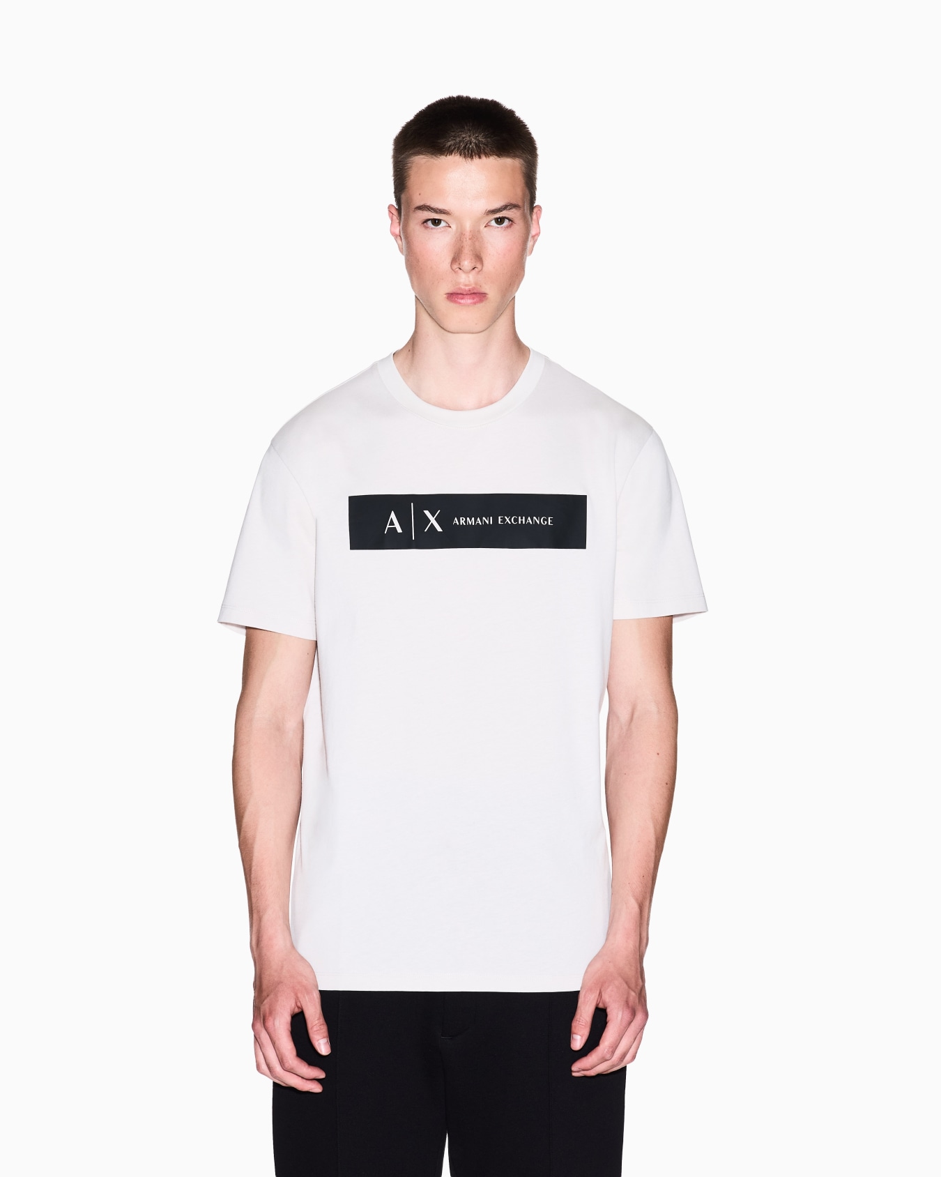 Regular fit T-shirt with rectangular logo Slide 3