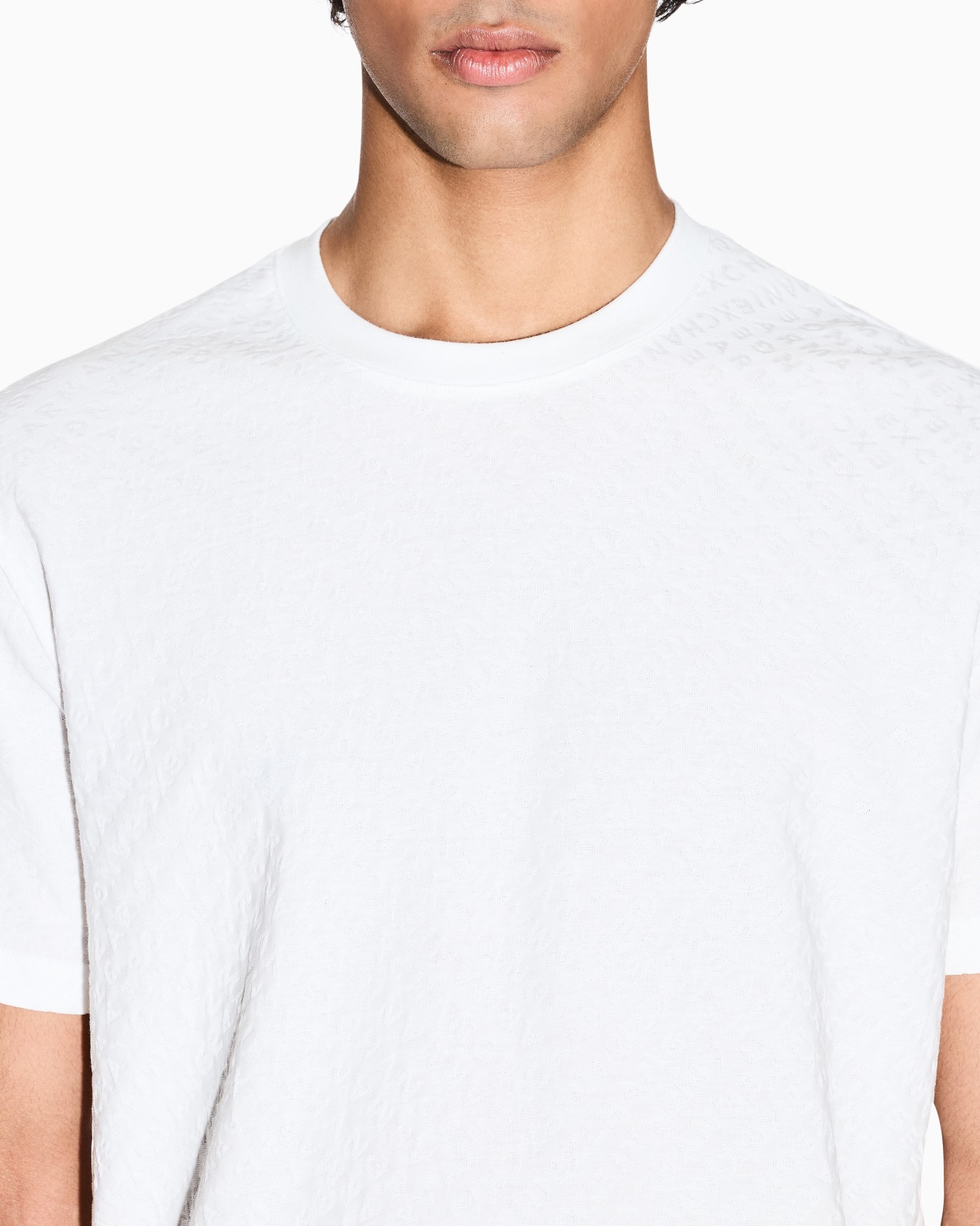 Regular fit t-shirt in jacquard fabric Slide 4