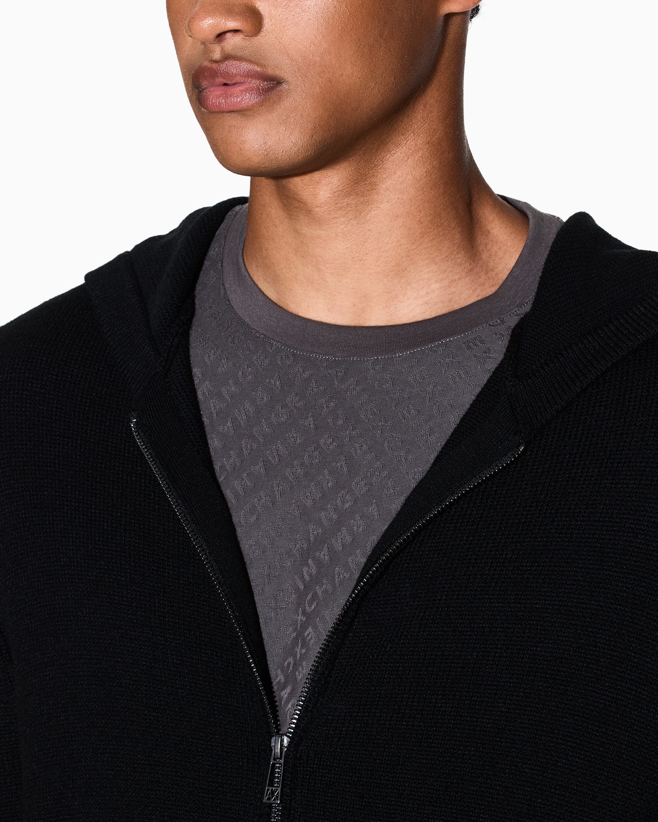 Regular fit t-shirt in jacquard fabric Slide 4