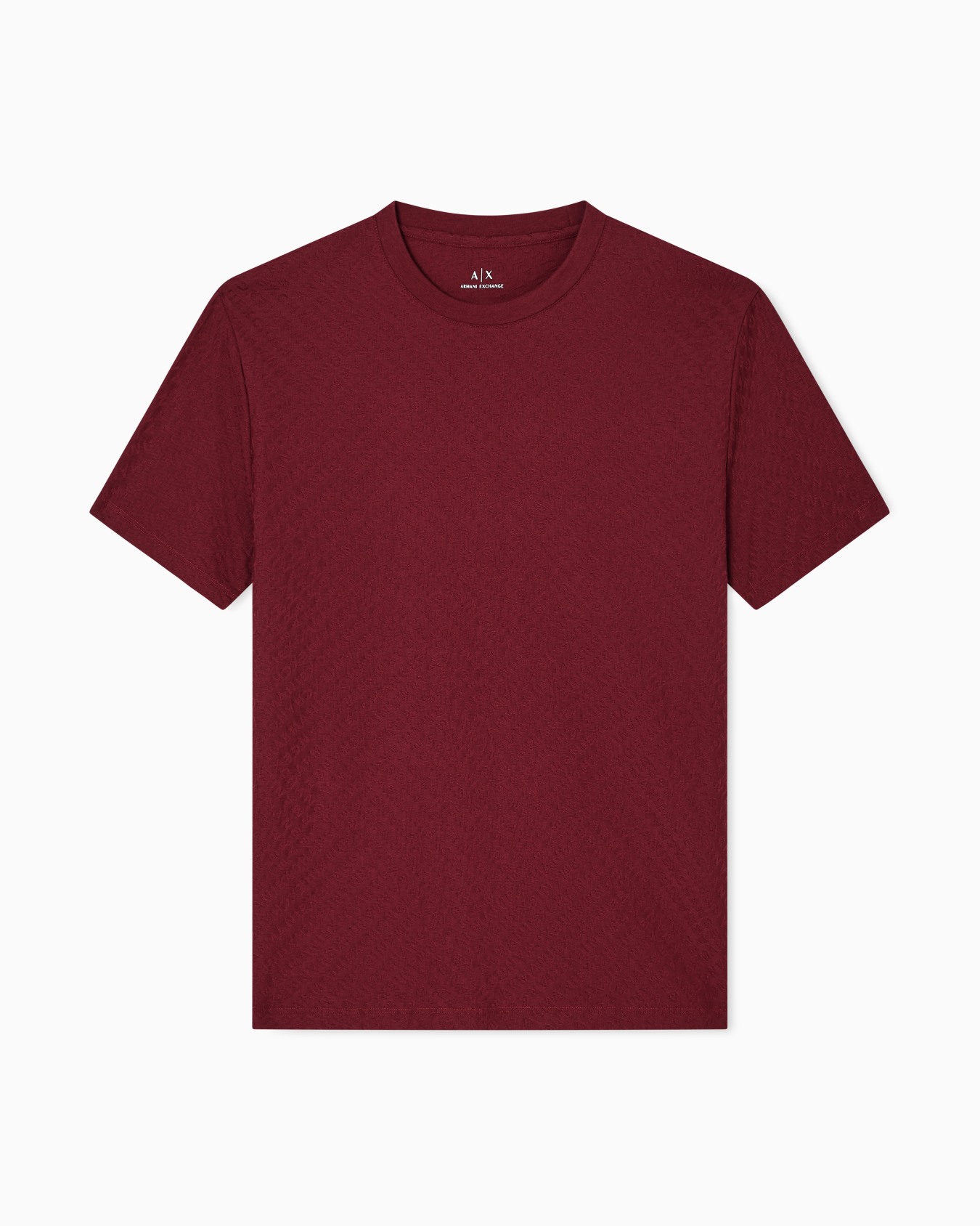 Regular fit t-shirt in jacquard fabric Slide 0