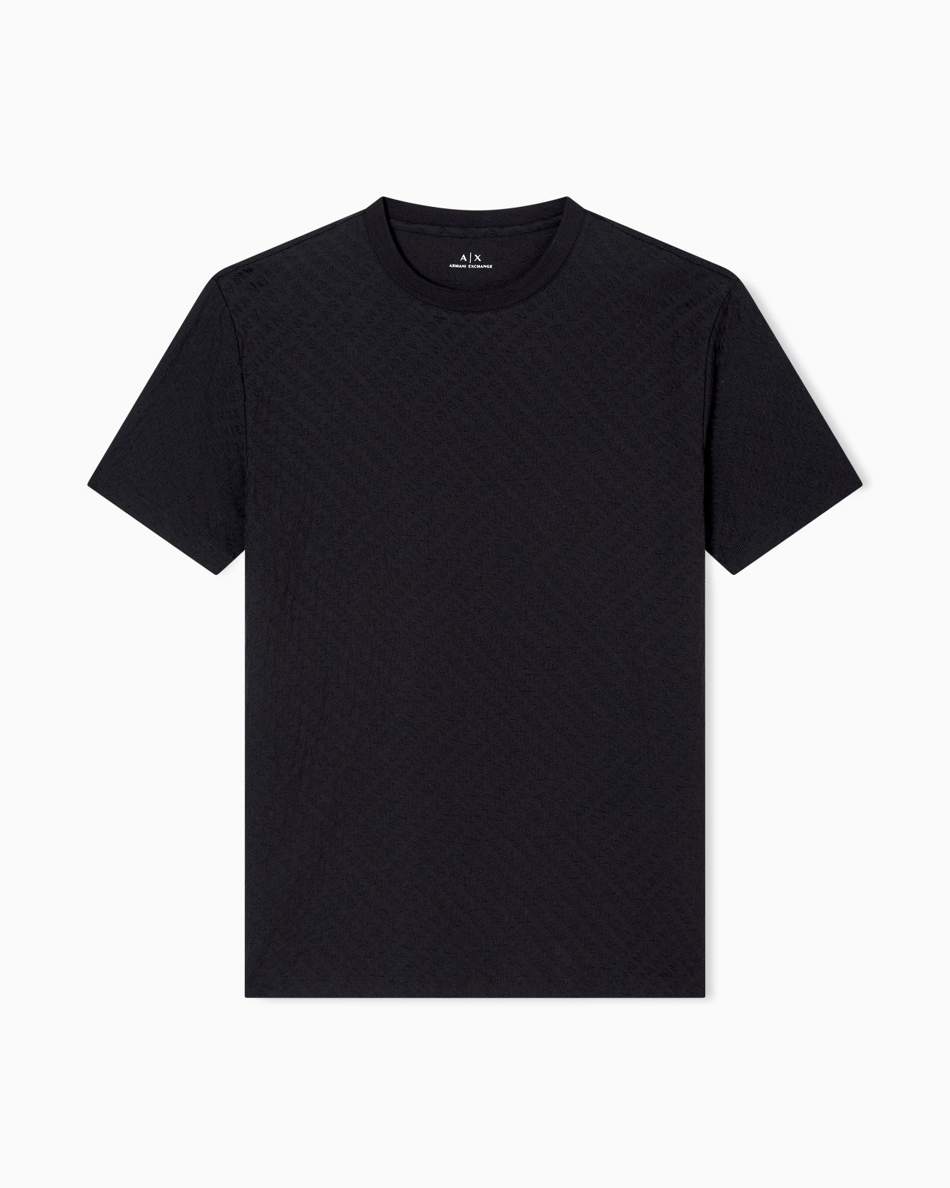 Regular fit t-shirt in jacquard fabric Slide 0