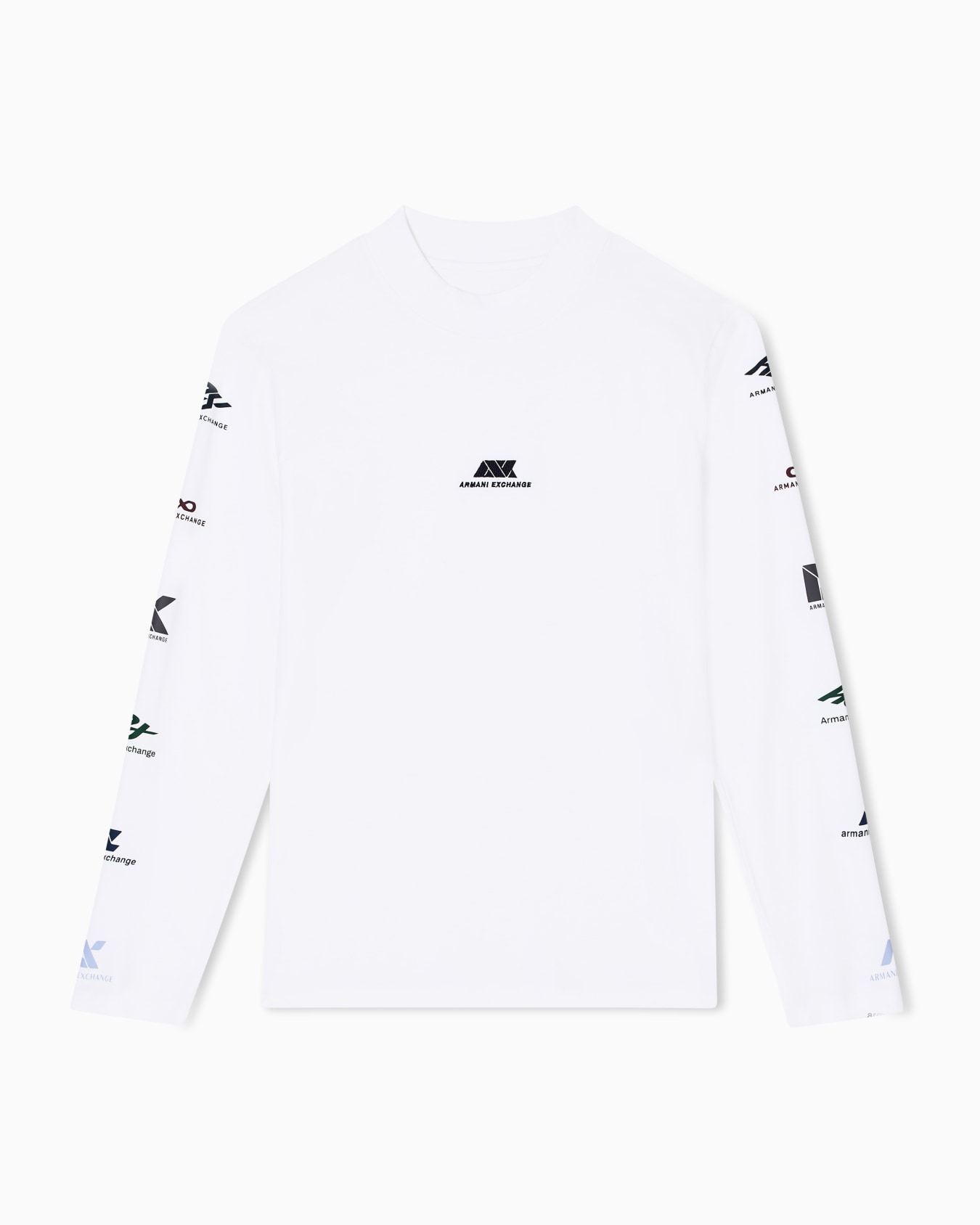 ランダムロゴ 長袖クルーネックTシャツ スライドする 0