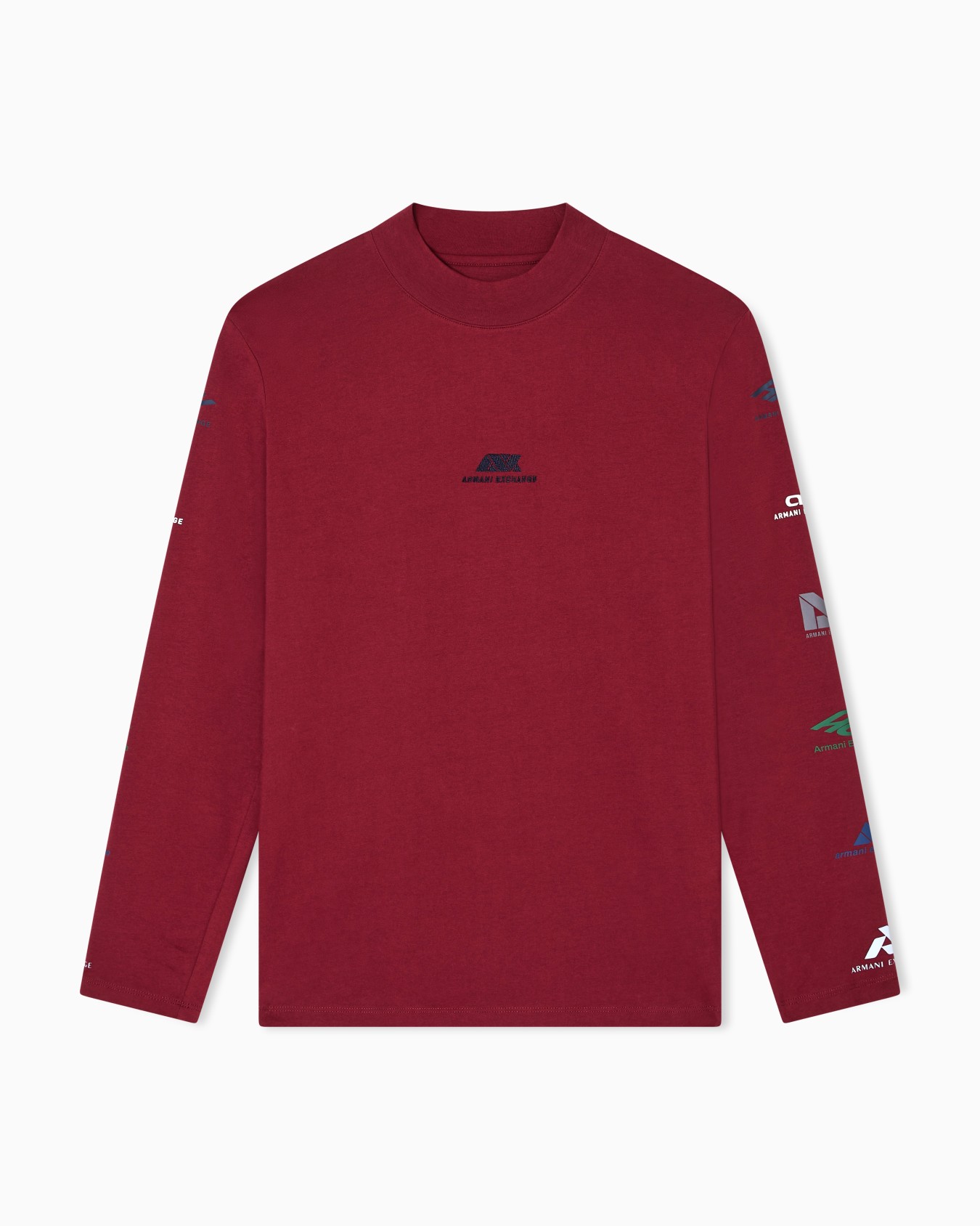 ランダムロゴ 長袖クルーネックTシャツ スライドする 0