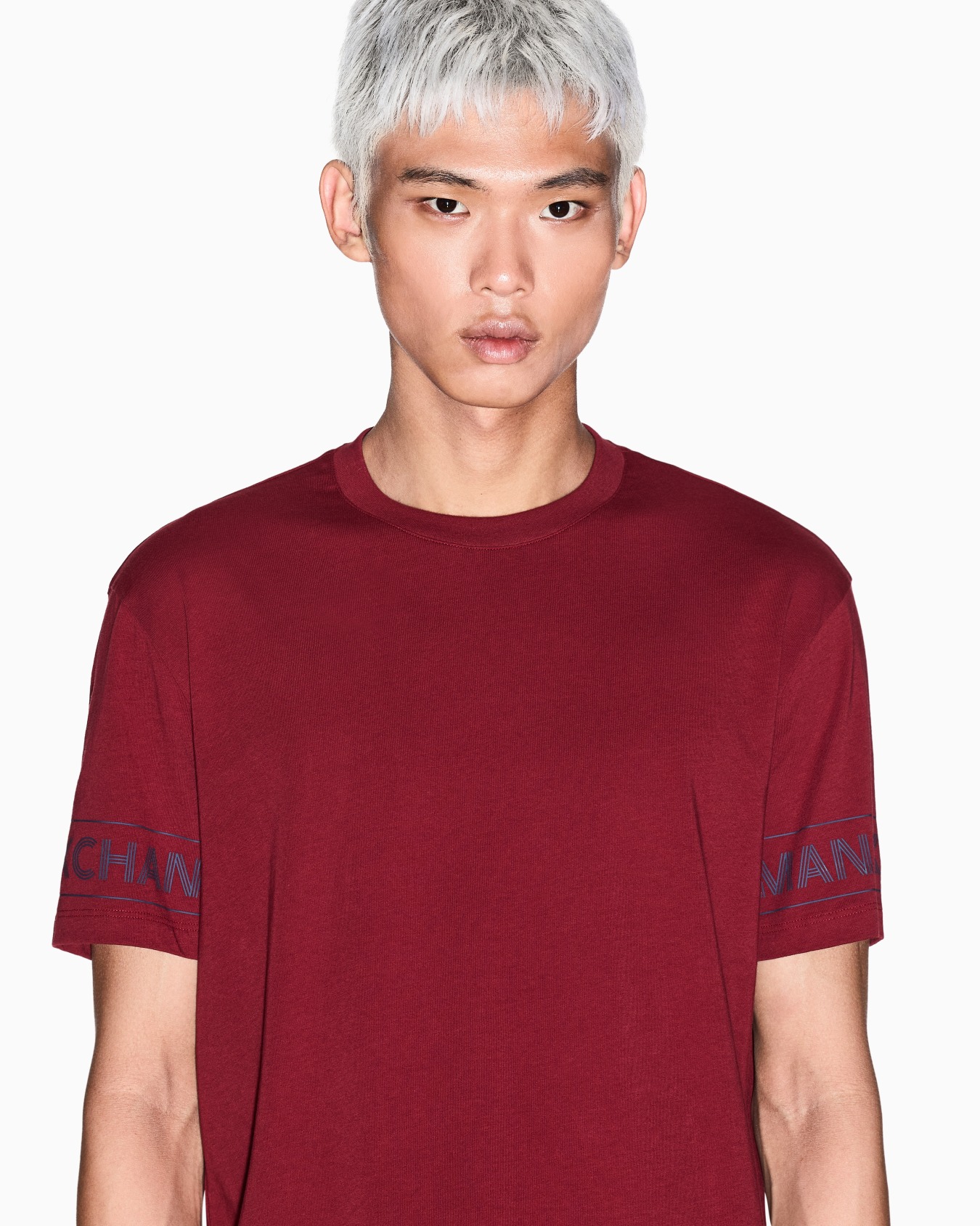 Regular fit T-shirt with printed sleeves Slide 4