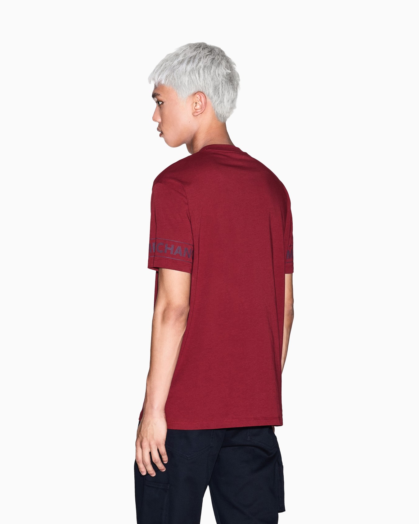 Regular fit T-shirt with printed sleeves Slide 2