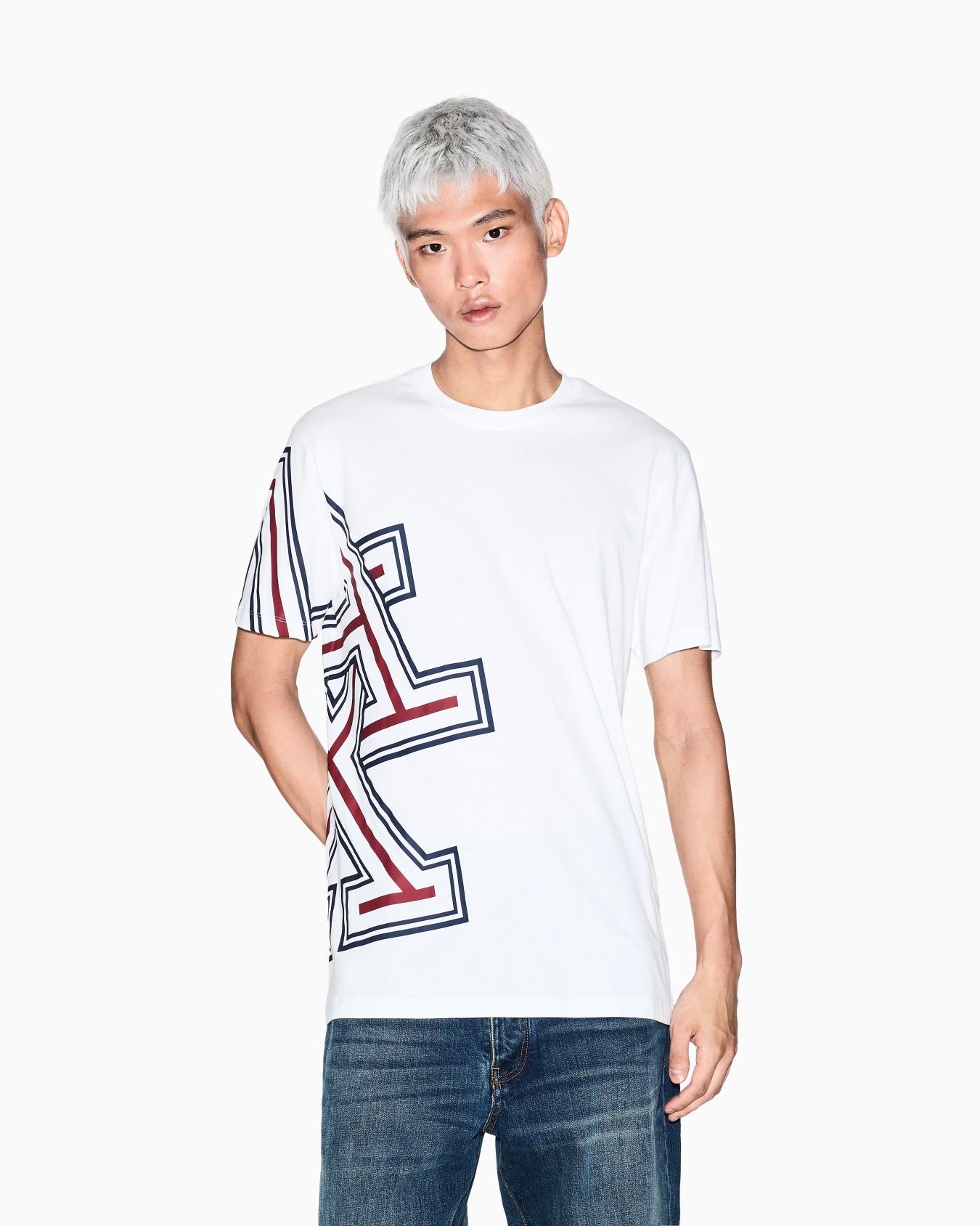 Regular fit T-shirt with side logo Slide 3
