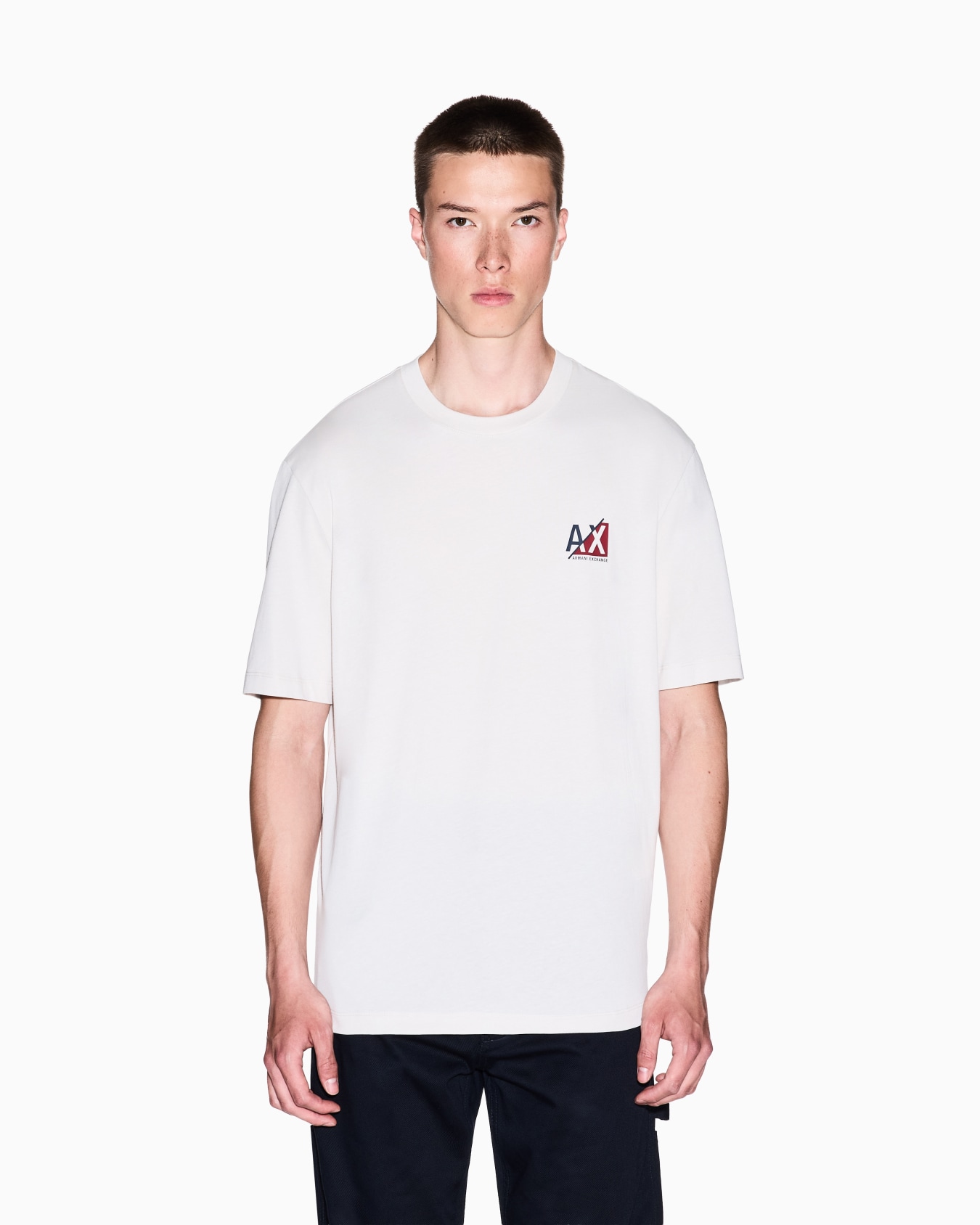 Regular fit T-shirt with small logo Slide 3