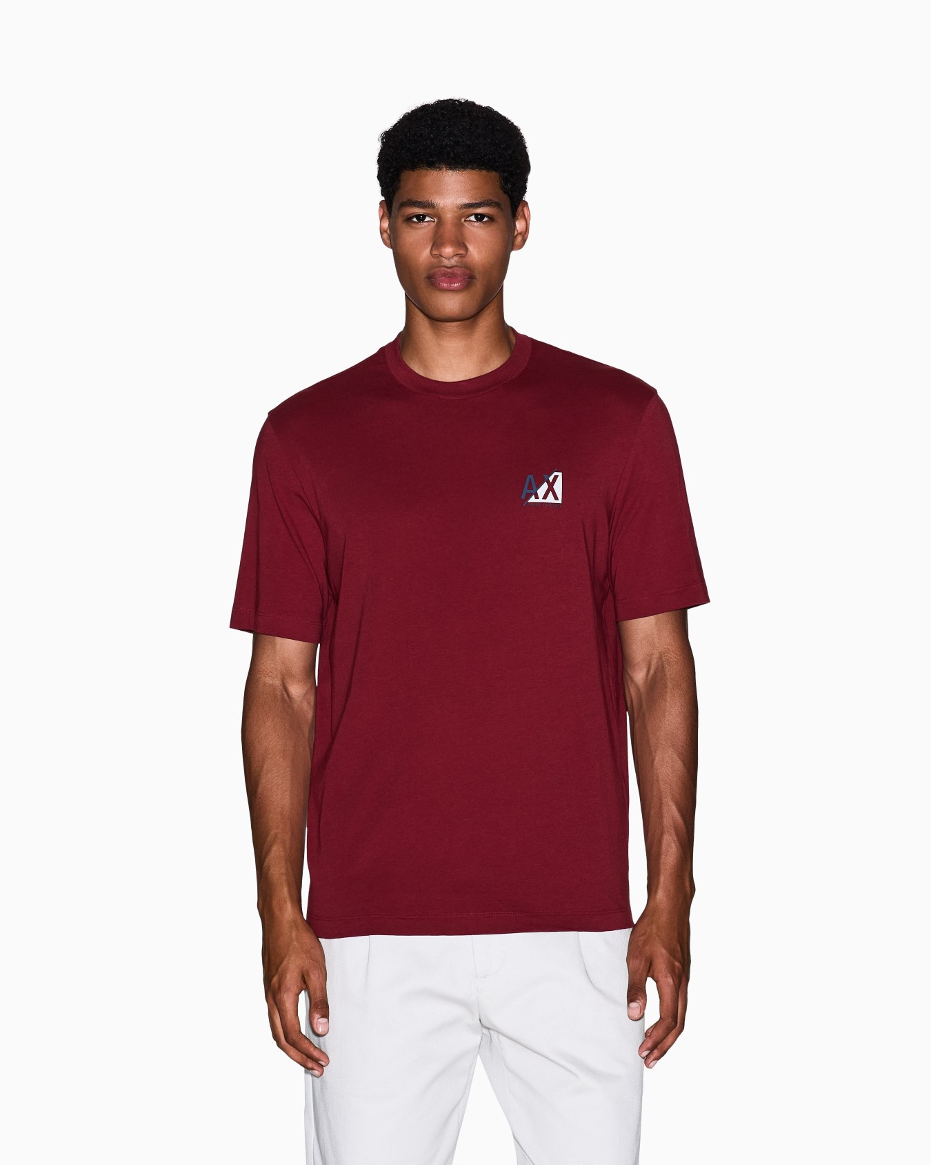 Regular fit T-shirt with small logo Slide 3