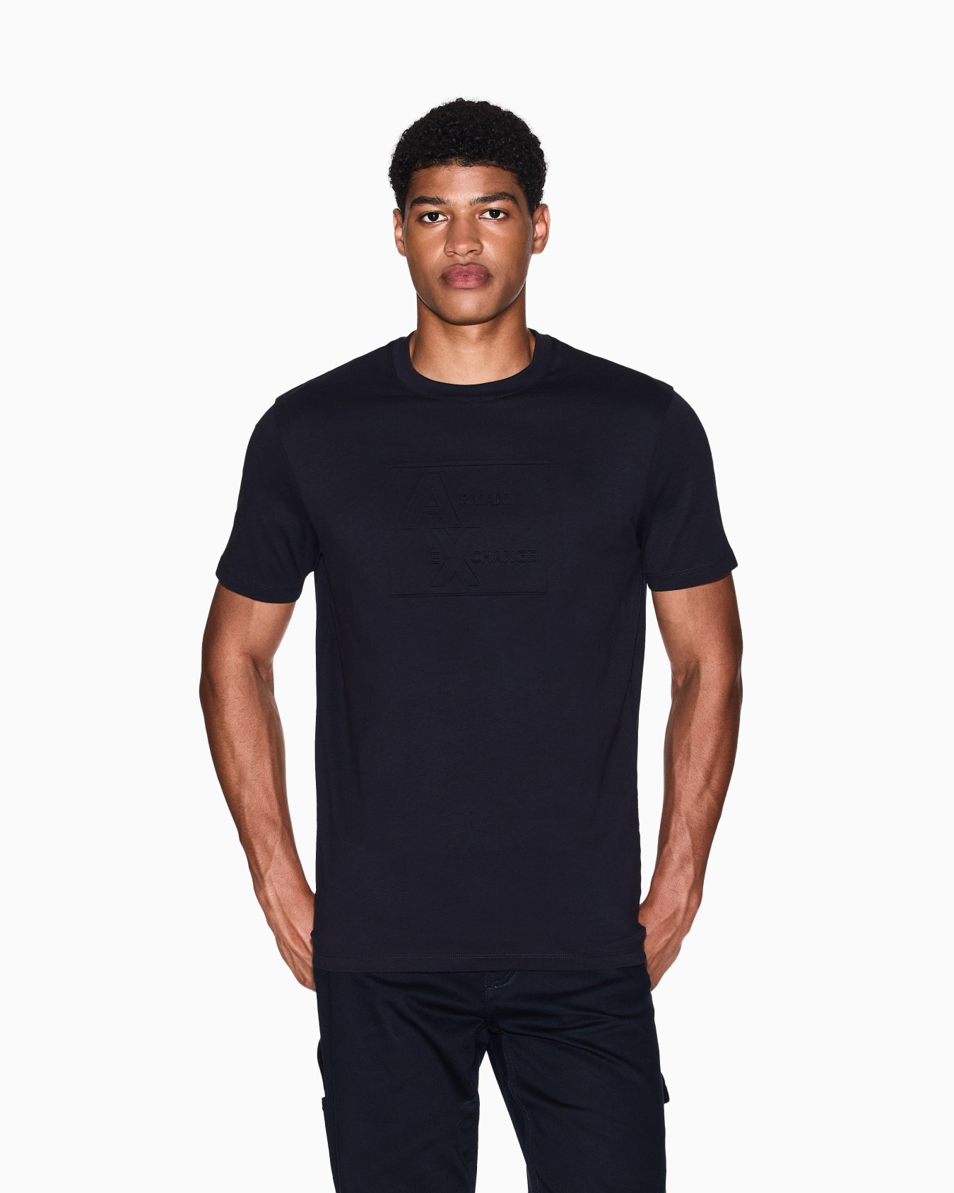 Regular fit T-shirt with embossed logo Slide 3