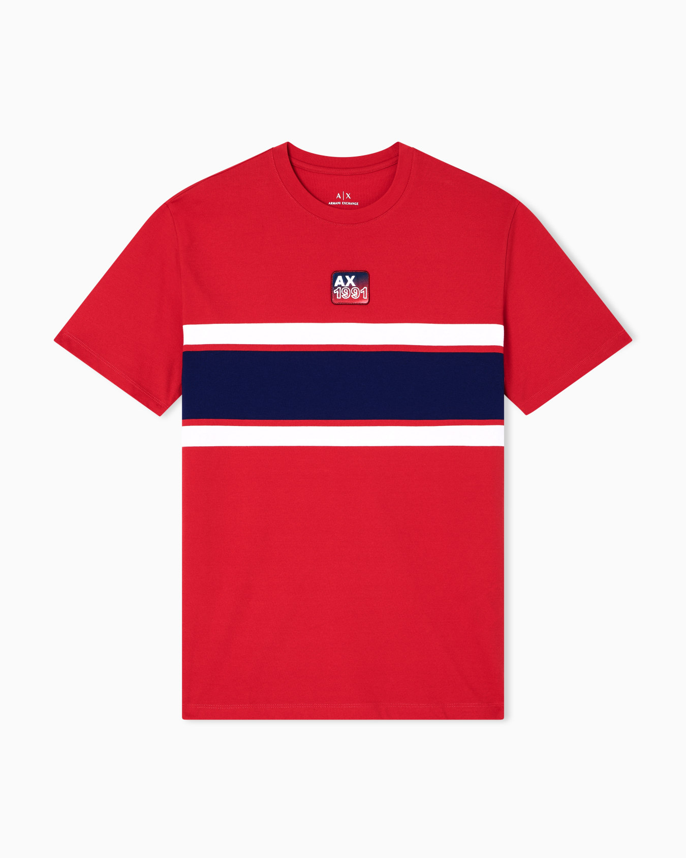 Regular fit T-shirt with contrasting band Slide 0