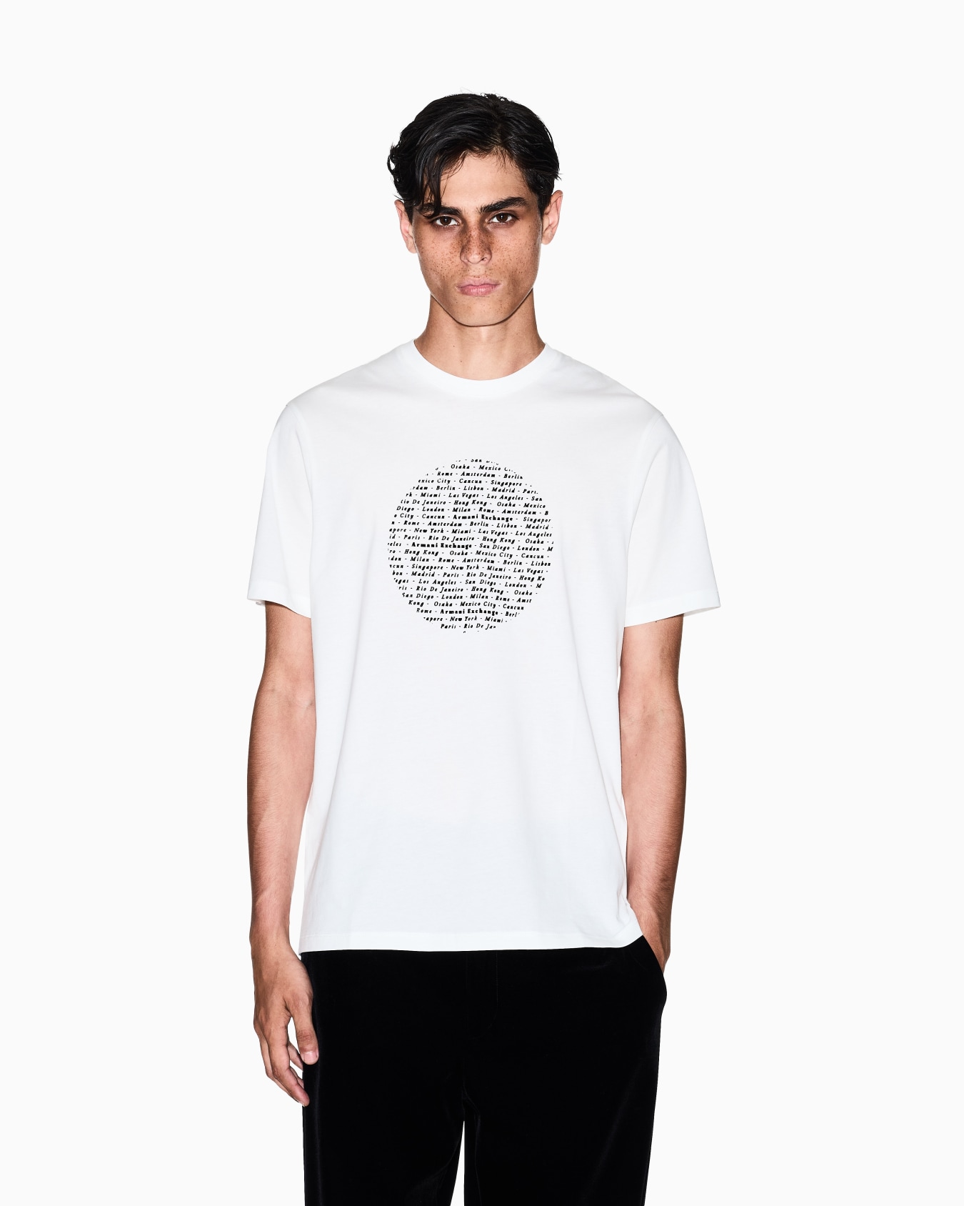 Slim fit circle print T-shirt Slide 3