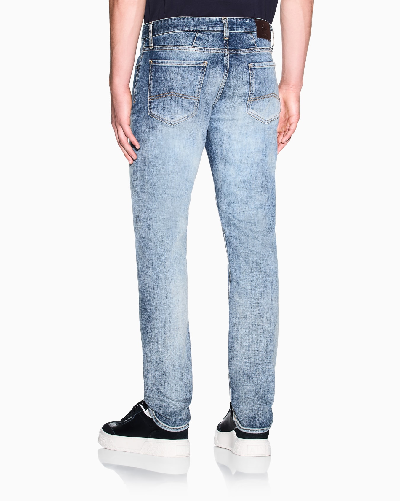 Super Skinny Jeans Blue Wash Stretch Denim Slide 3