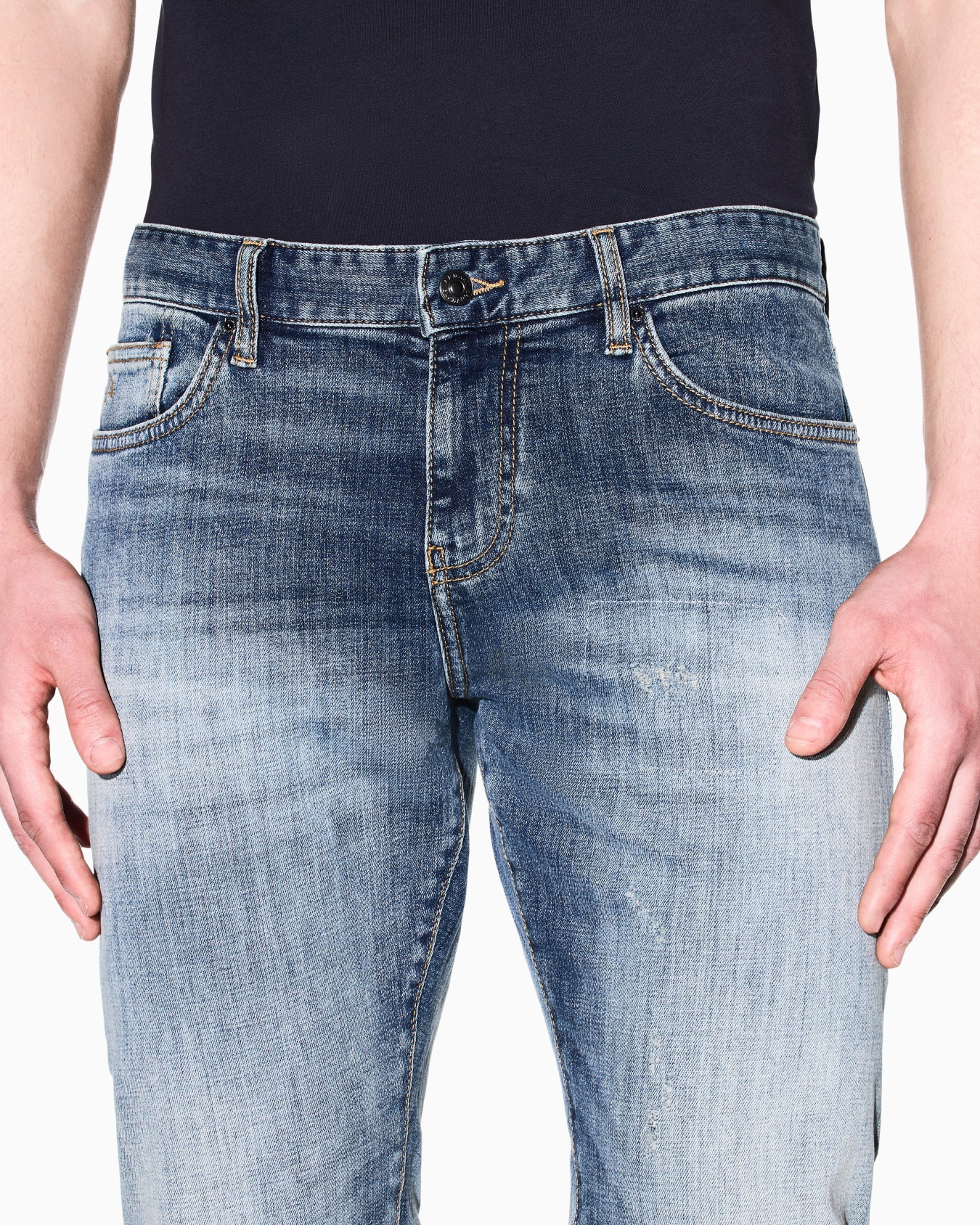 Super Skinny Jeans Blue Wash Stretch Denim Slide 4