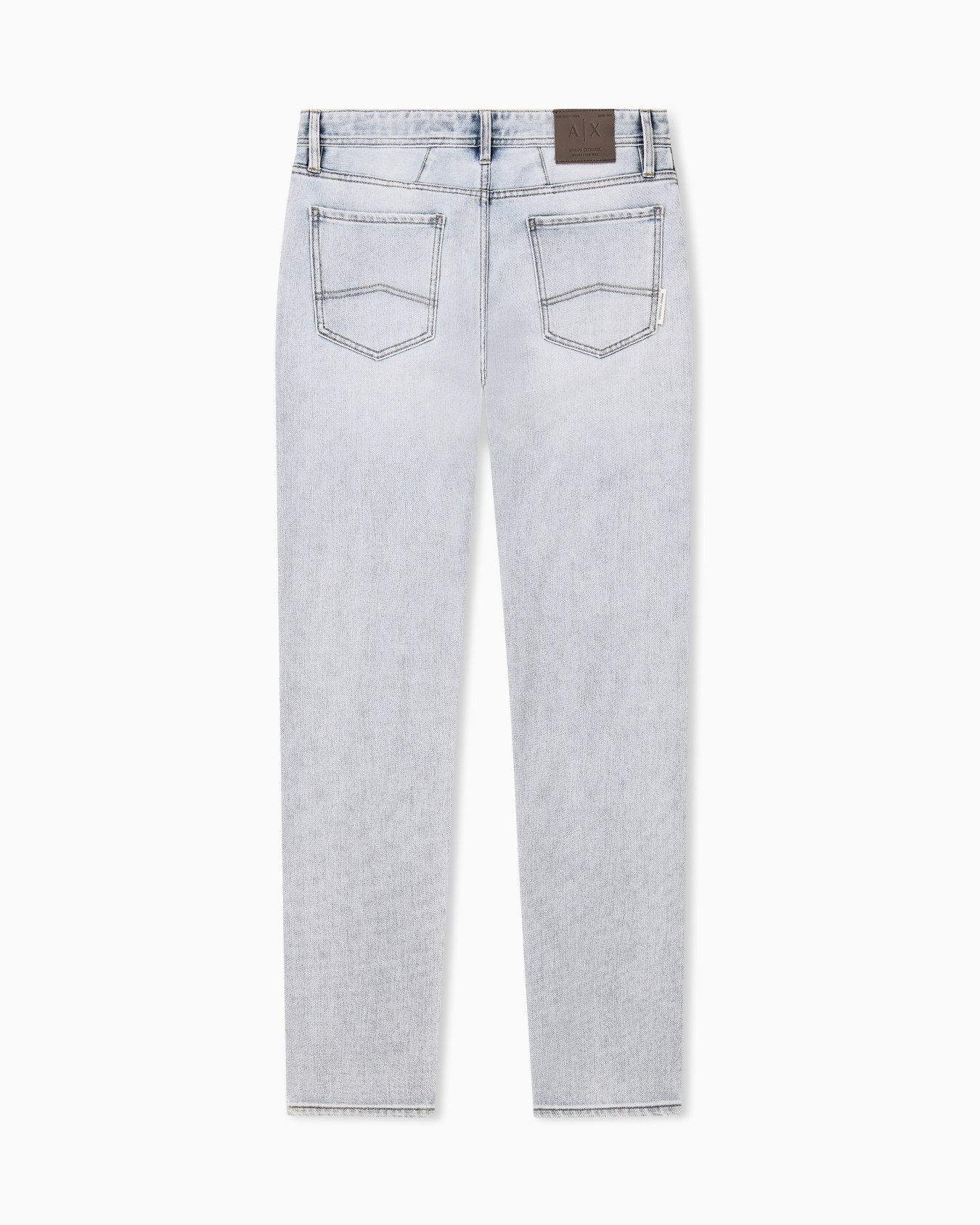 slim fit 5 Pockets Pant washed cotton-blend denim Slide 1