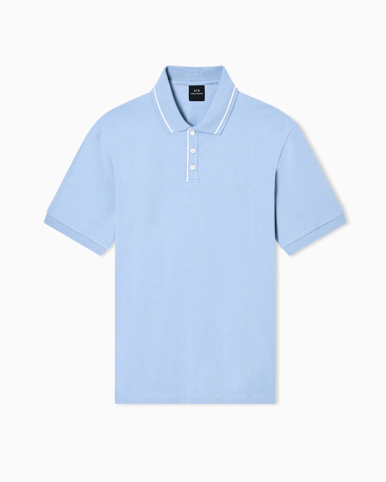 Regular fit polo shirt in stretch jersey Slide 0