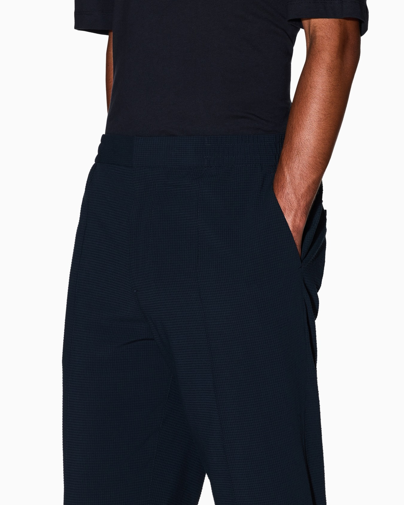 Stretch fabric chino trousers Slide 4