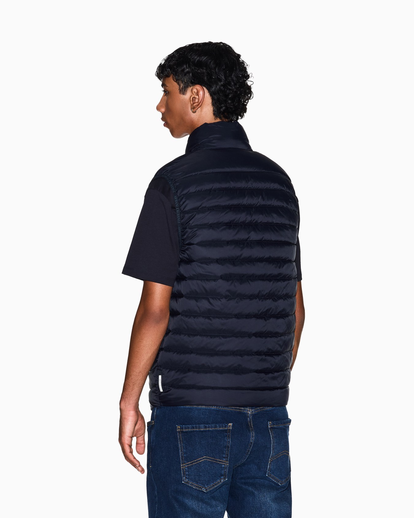 Chaqueta de plumas sin mangas con cremallera completa Diapositiva 5