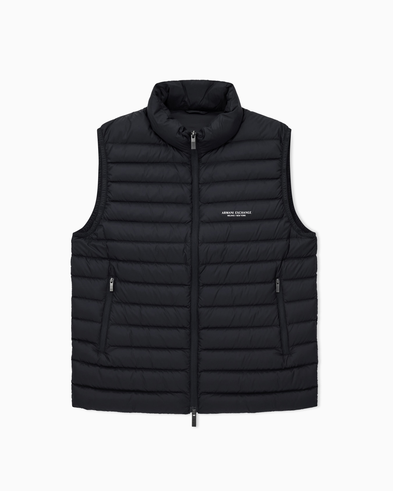 Full-zip sleeveless down jacket Slide 0