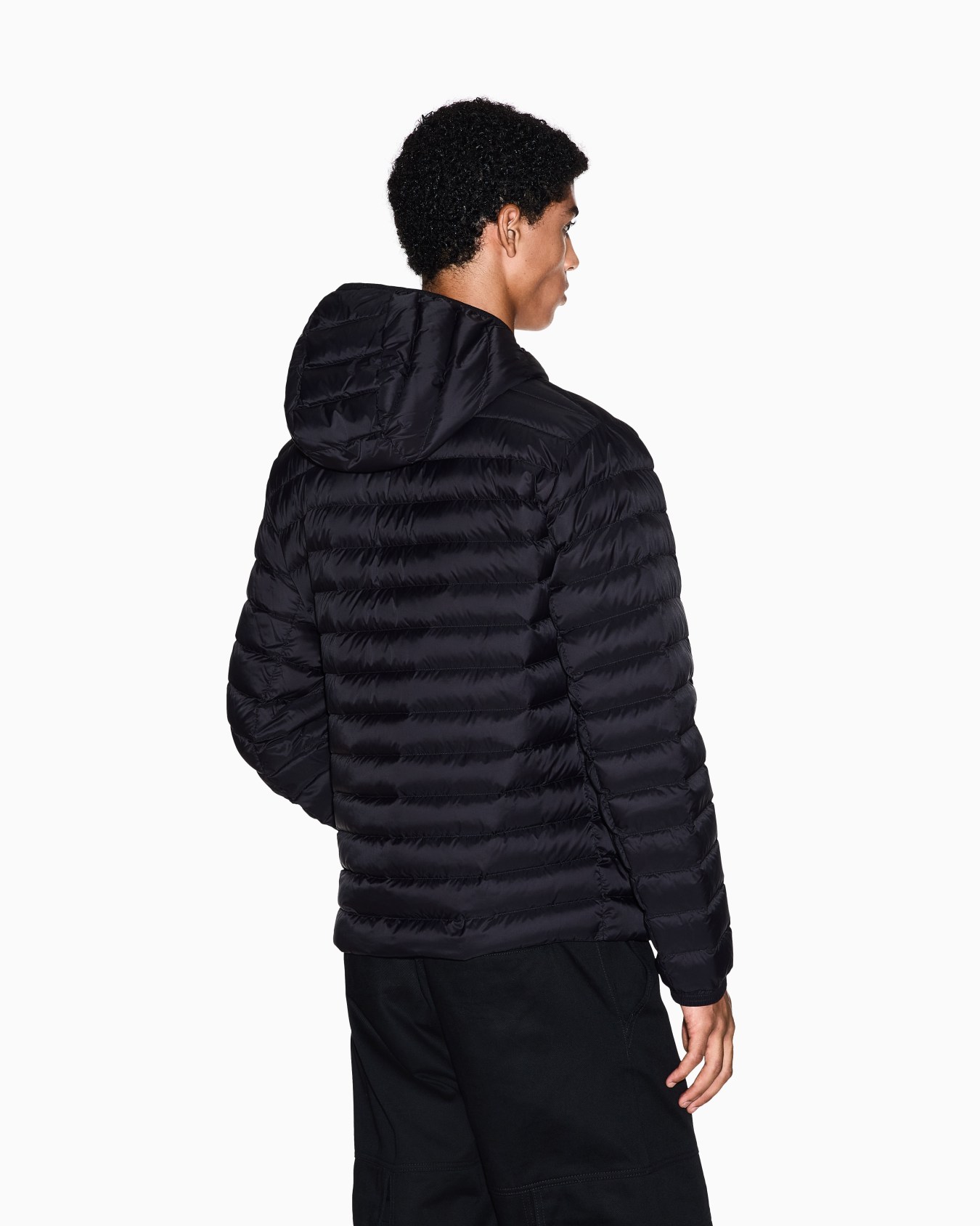 Full zip down jacket with hood Slide 2