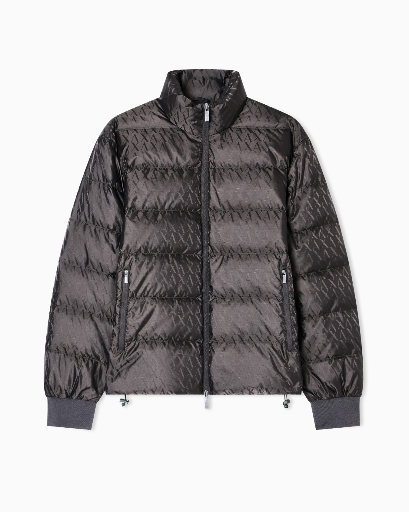 TONE ON TONE ALLOVER LOGO PUFFER JACKET Slide 0