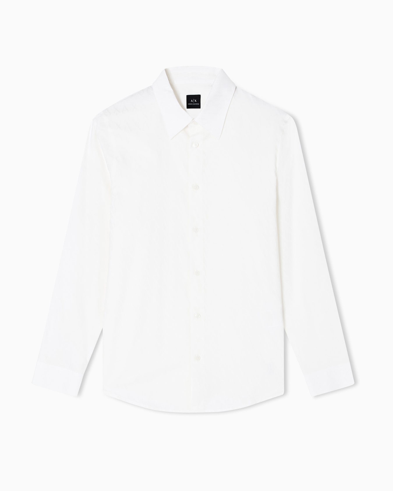 Regular fit cotton jacquard shirt Slide 0