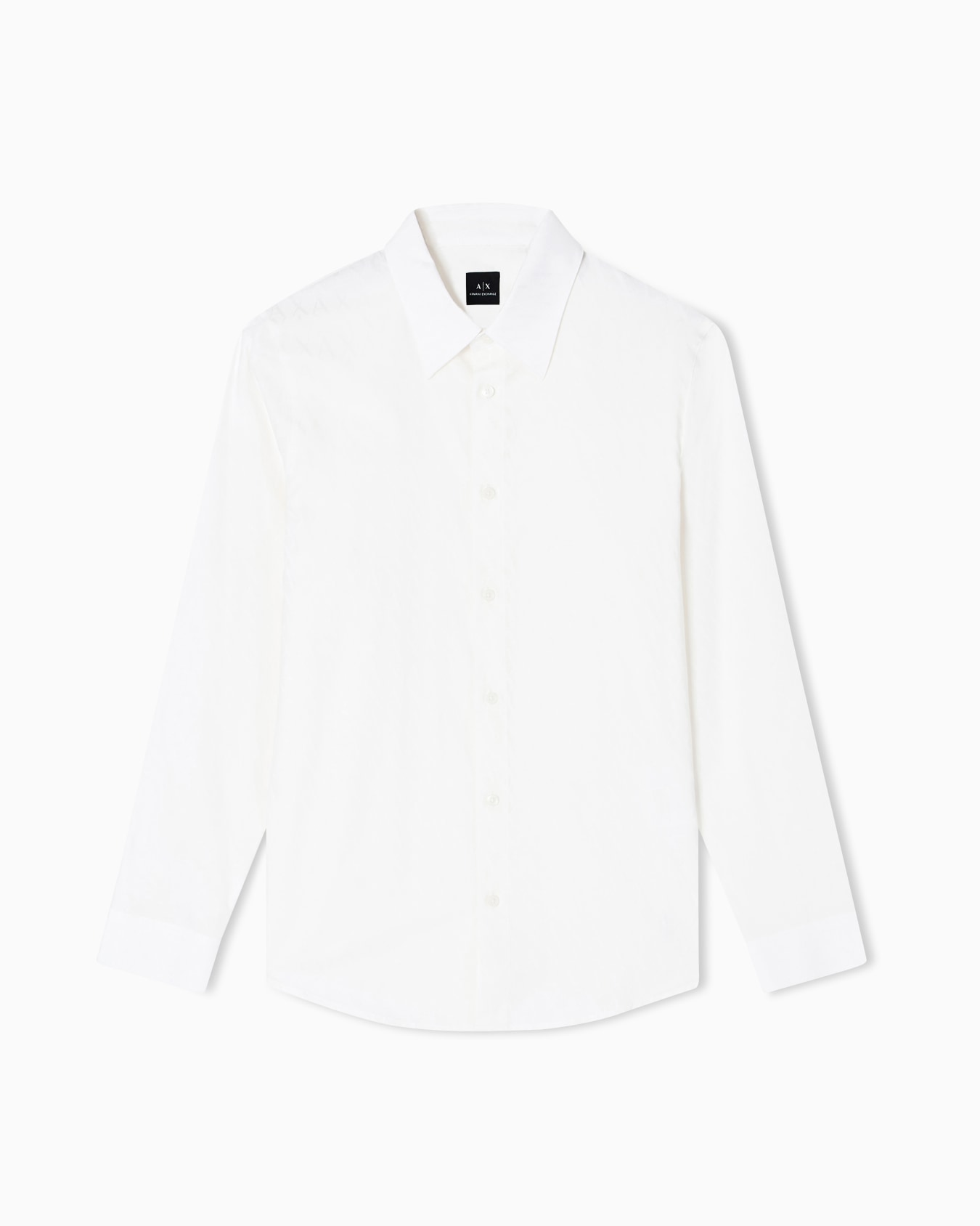 Camisa de algodón jacquard de corte regular Diapositiva 0