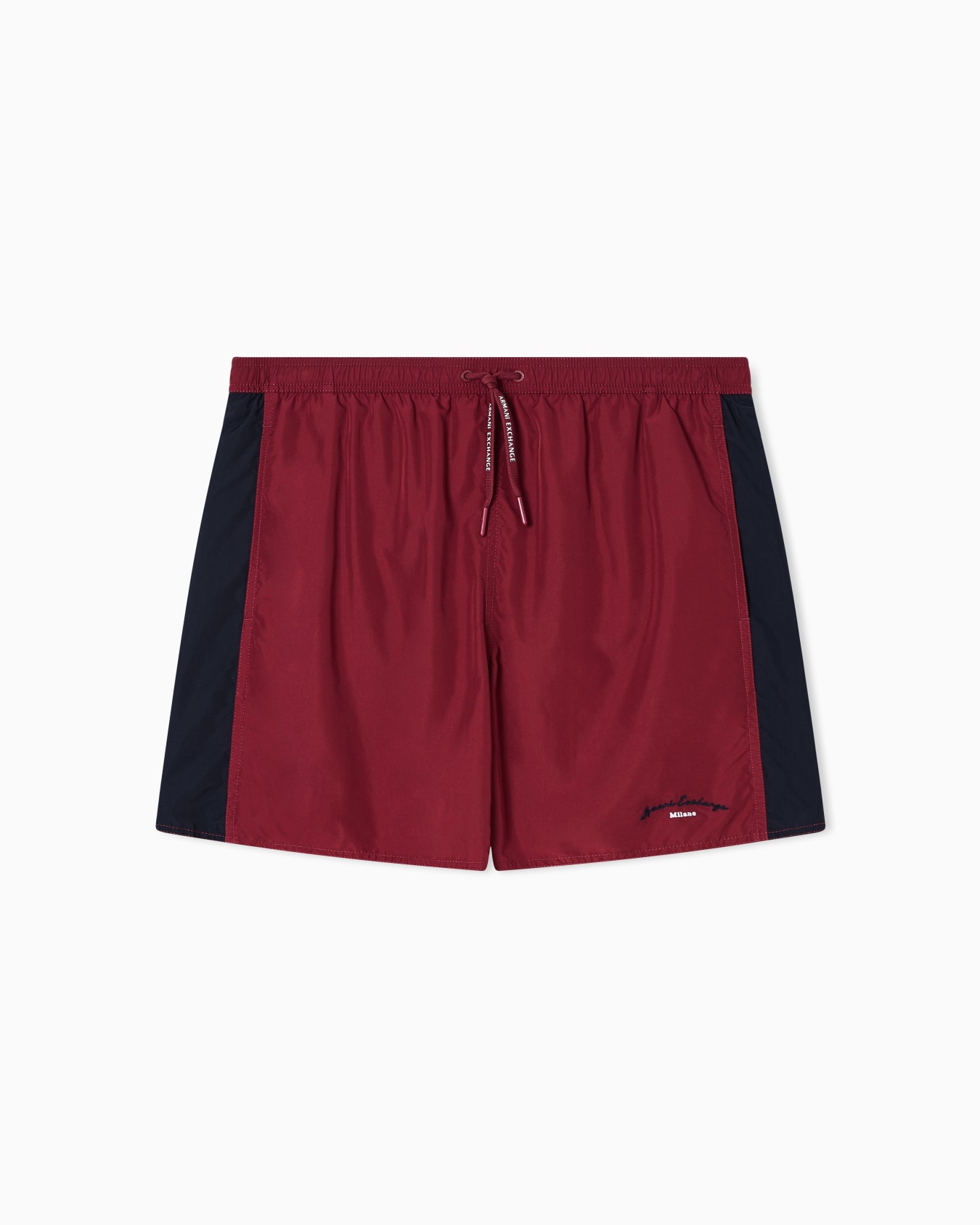 TWO TONE LOGO PRINT BOXER SWIM TRUNKS Slide 0