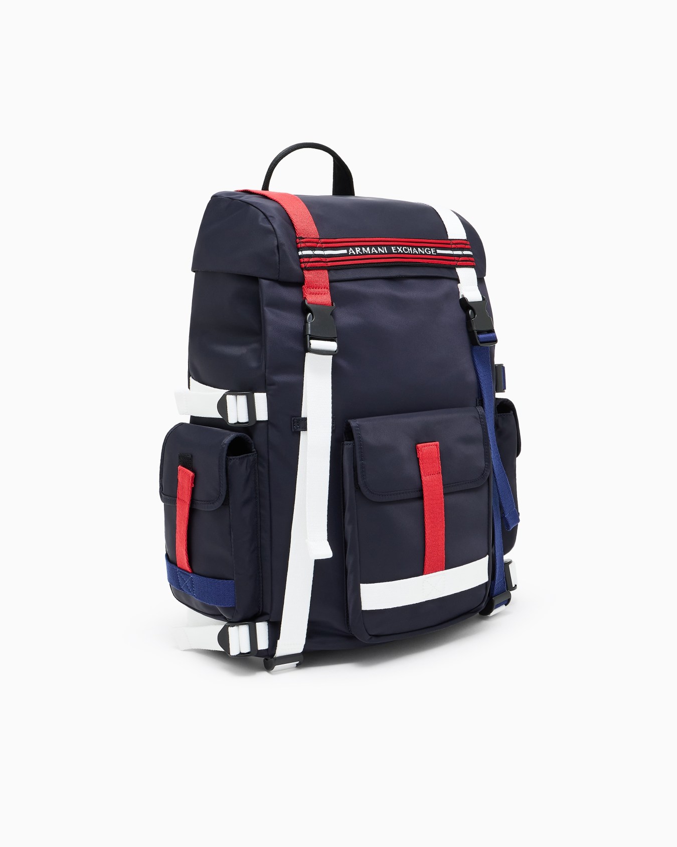 Backpack with contrasting bands Slide 1
