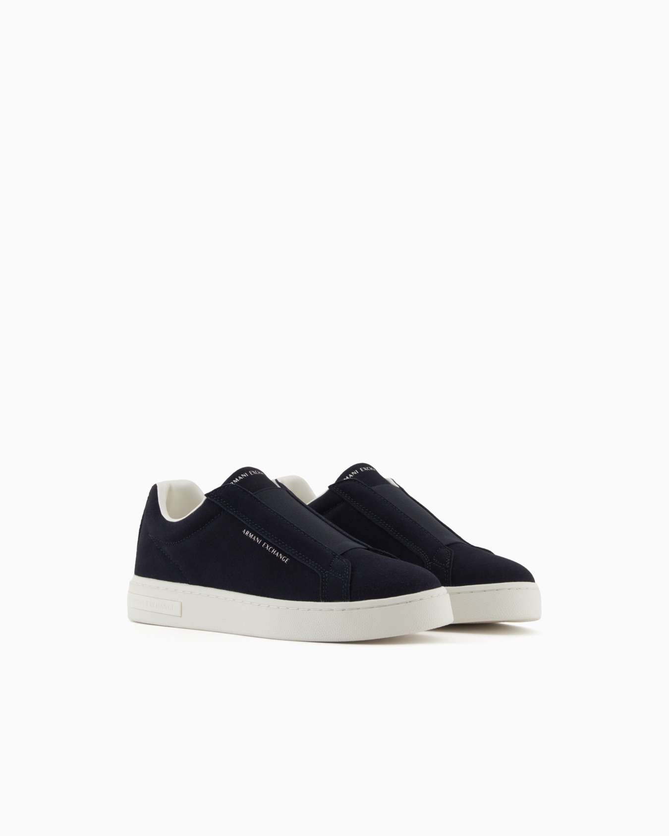 Leather sneakers with elastic Slide 1