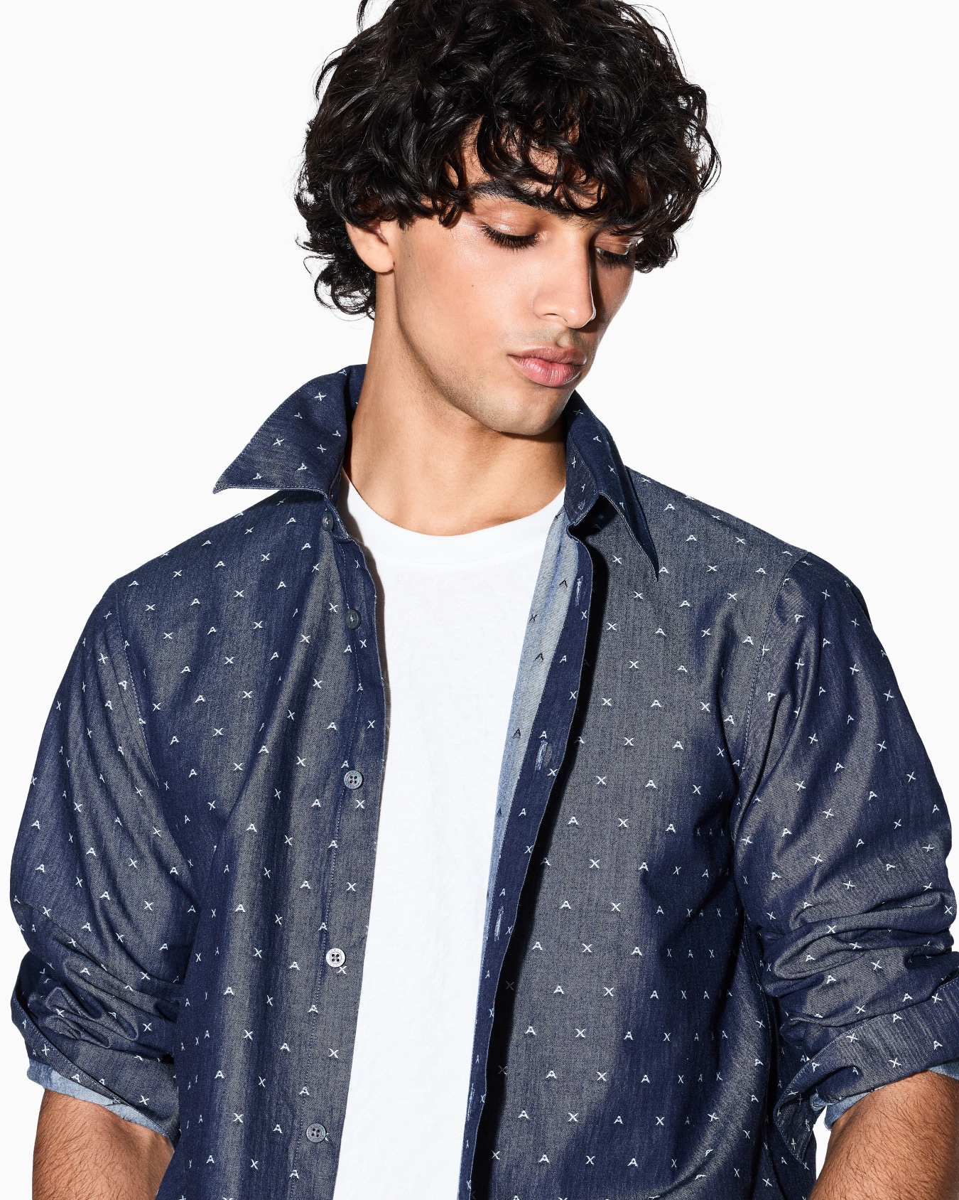 Regular fit jacquard shirt Slide 4