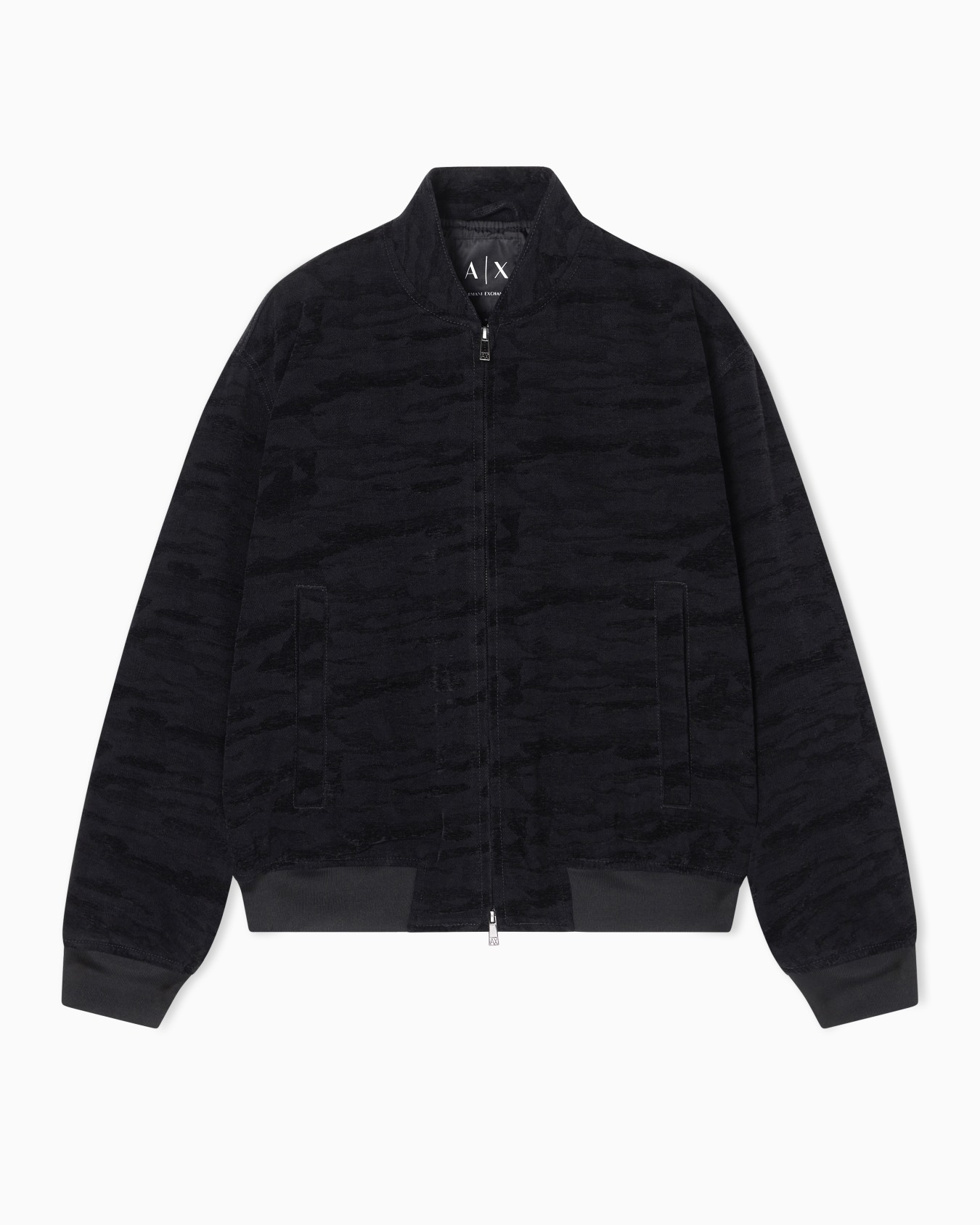 Blouson in jacqurd denim fabric Slide 0