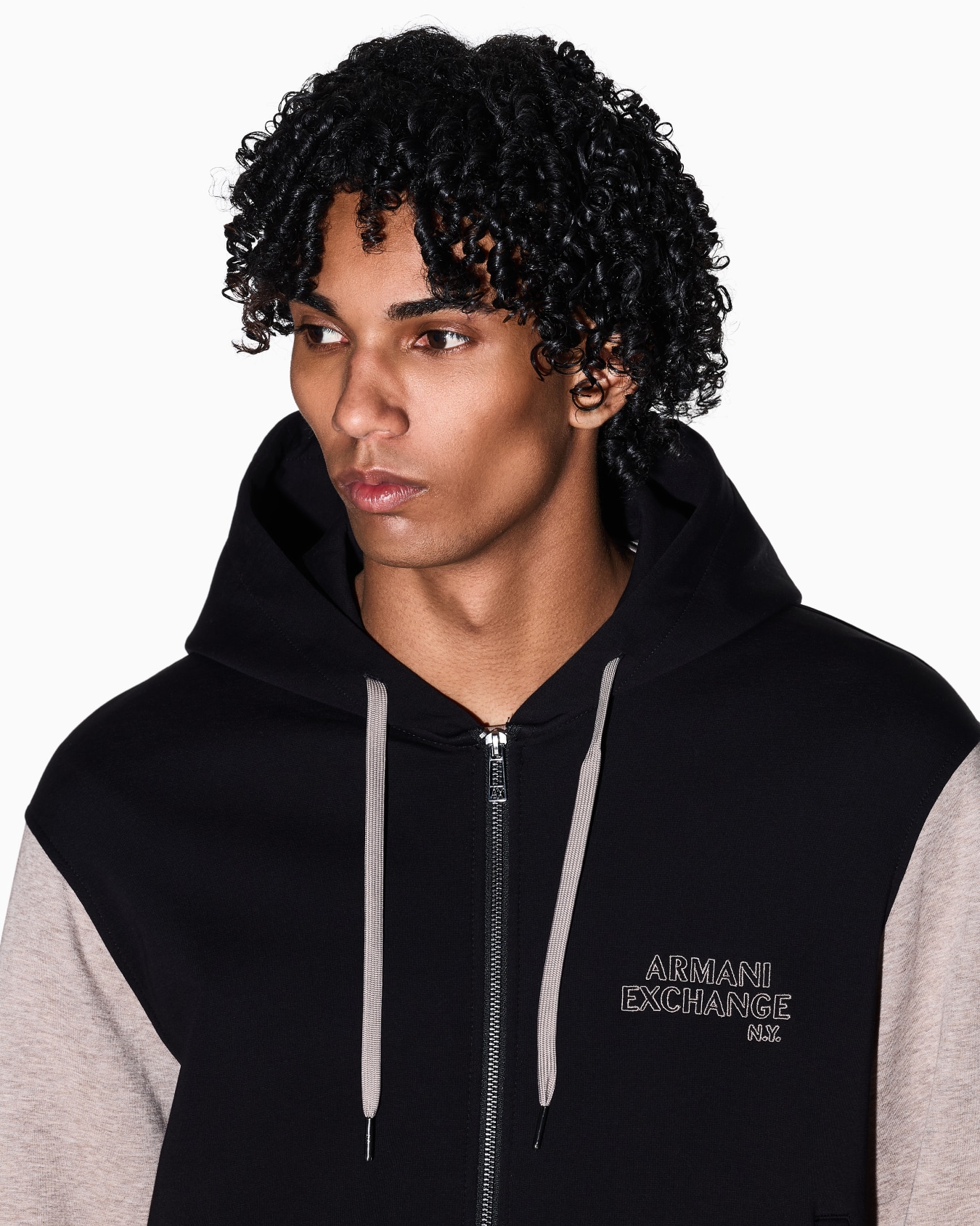 Zip-up cotton sweatshirt Slide 4