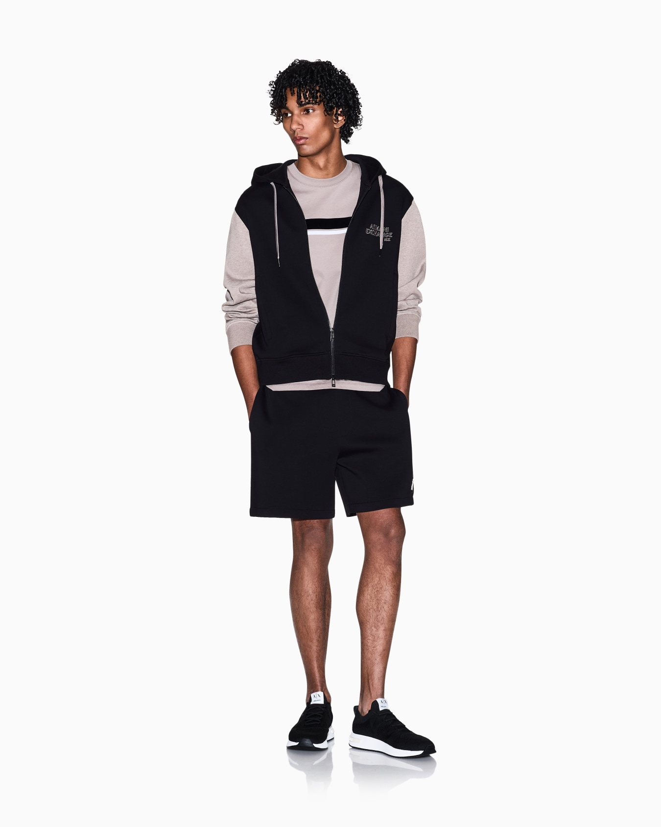 Zip-up cotton sweatshirt Slide 1