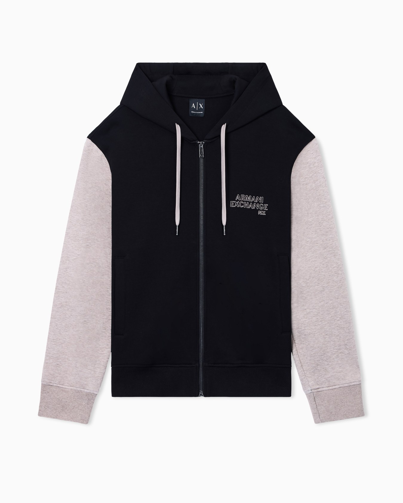 Zip-up cotton sweatshirt Slide 0