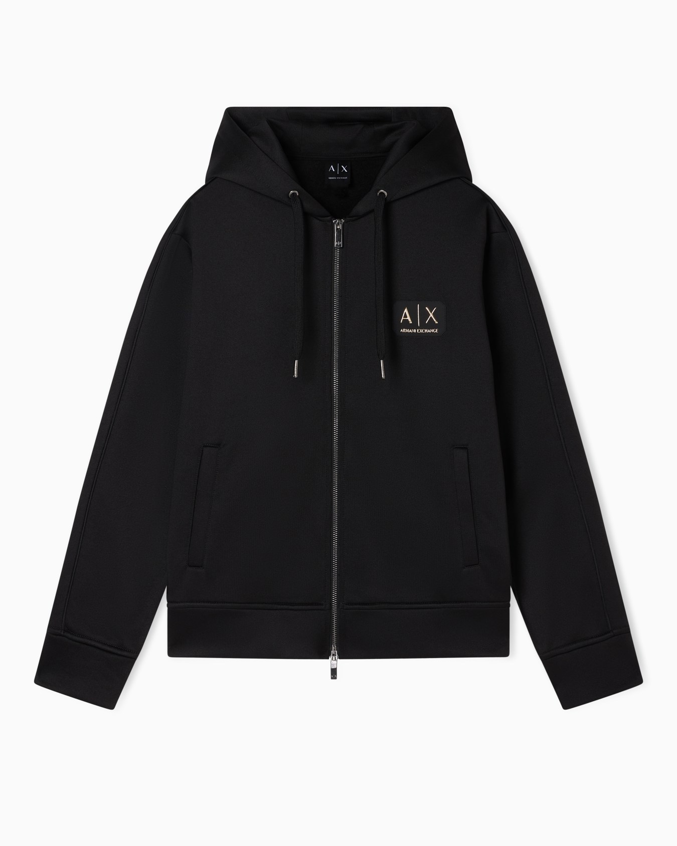 Zip-up sweatshirt in technical fabric Slide 0