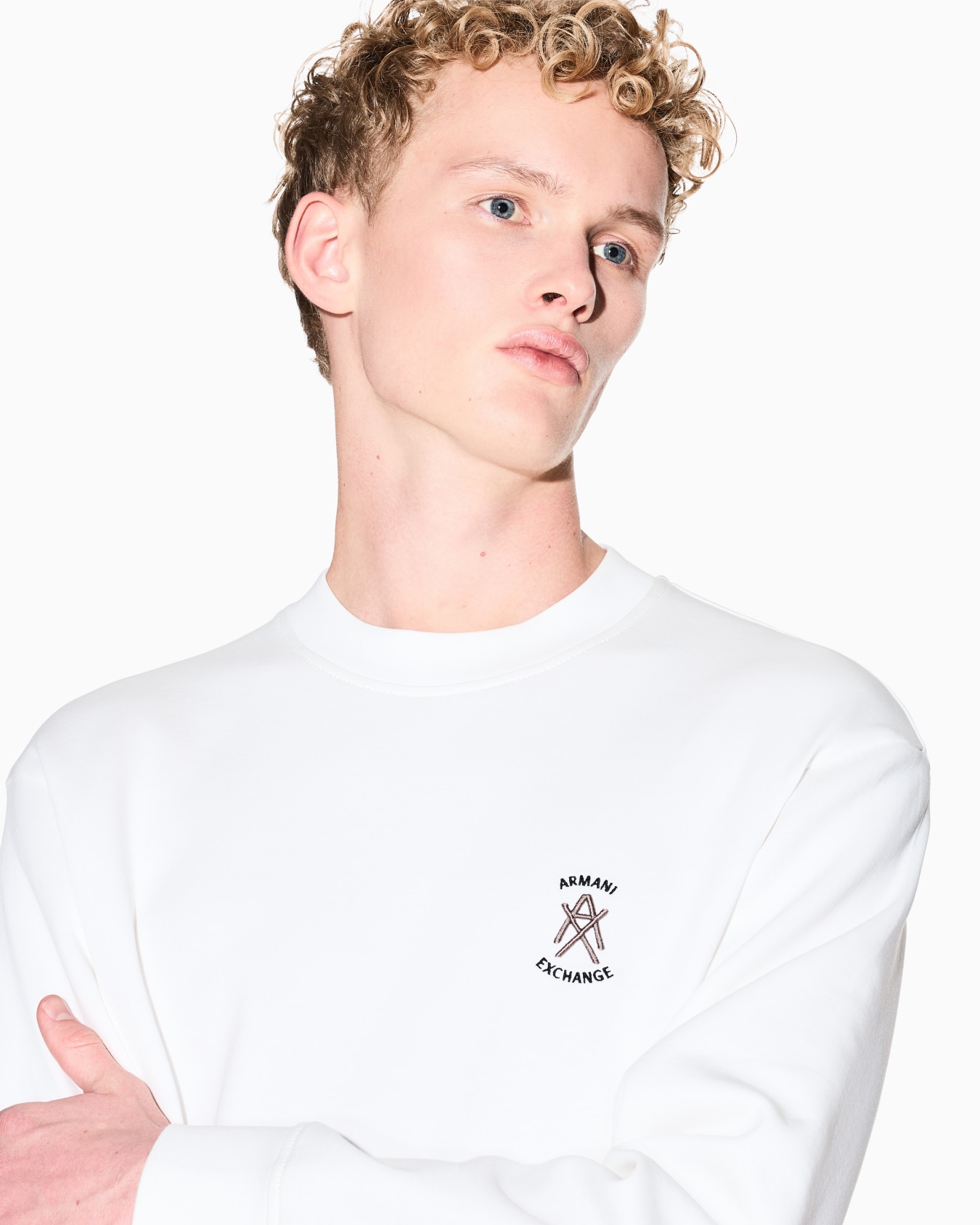 Stretch bonded cotton sweatshirt Slide 4