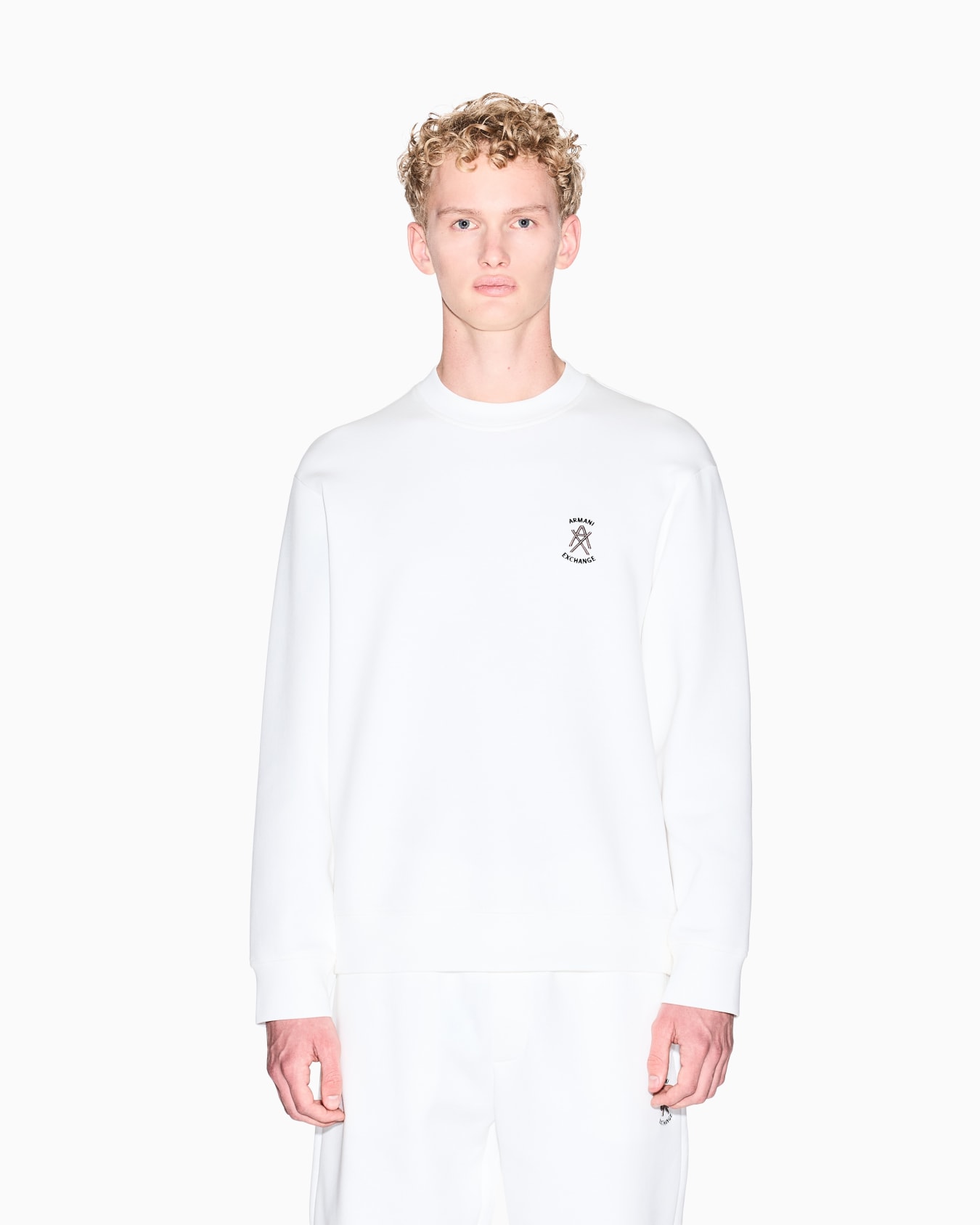 Stretch bonded cotton sweatshirt Slide 3