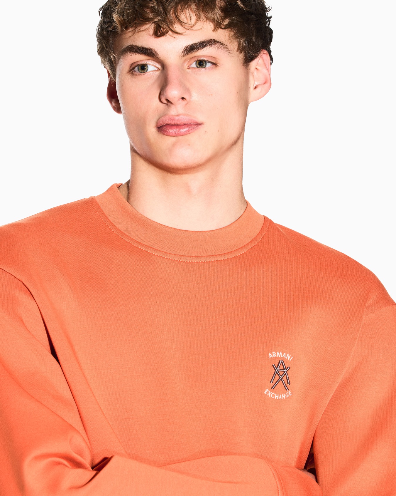 Stretch bonded cotton sweatshirt Slide 4