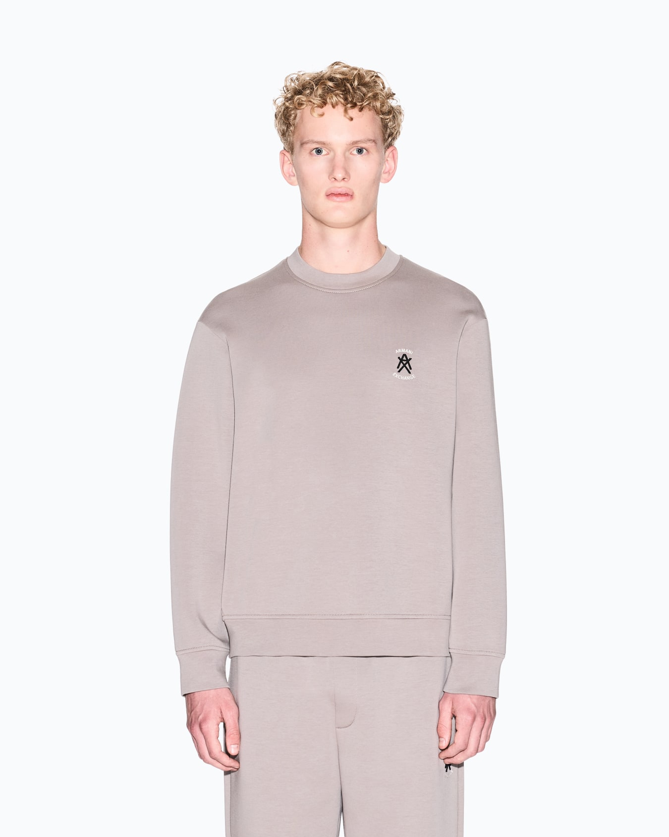 Stretch bonded cotton sweatshirt Slide 3