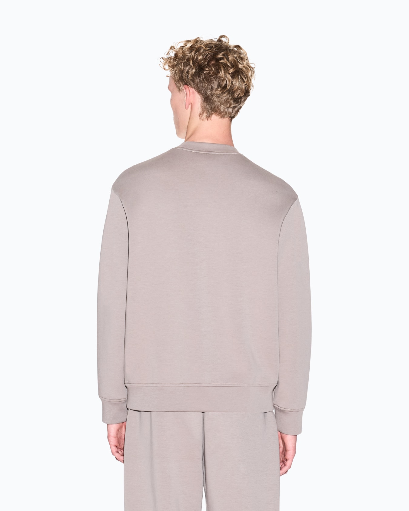 Stretch bonded cotton sweatshirt Slide 2