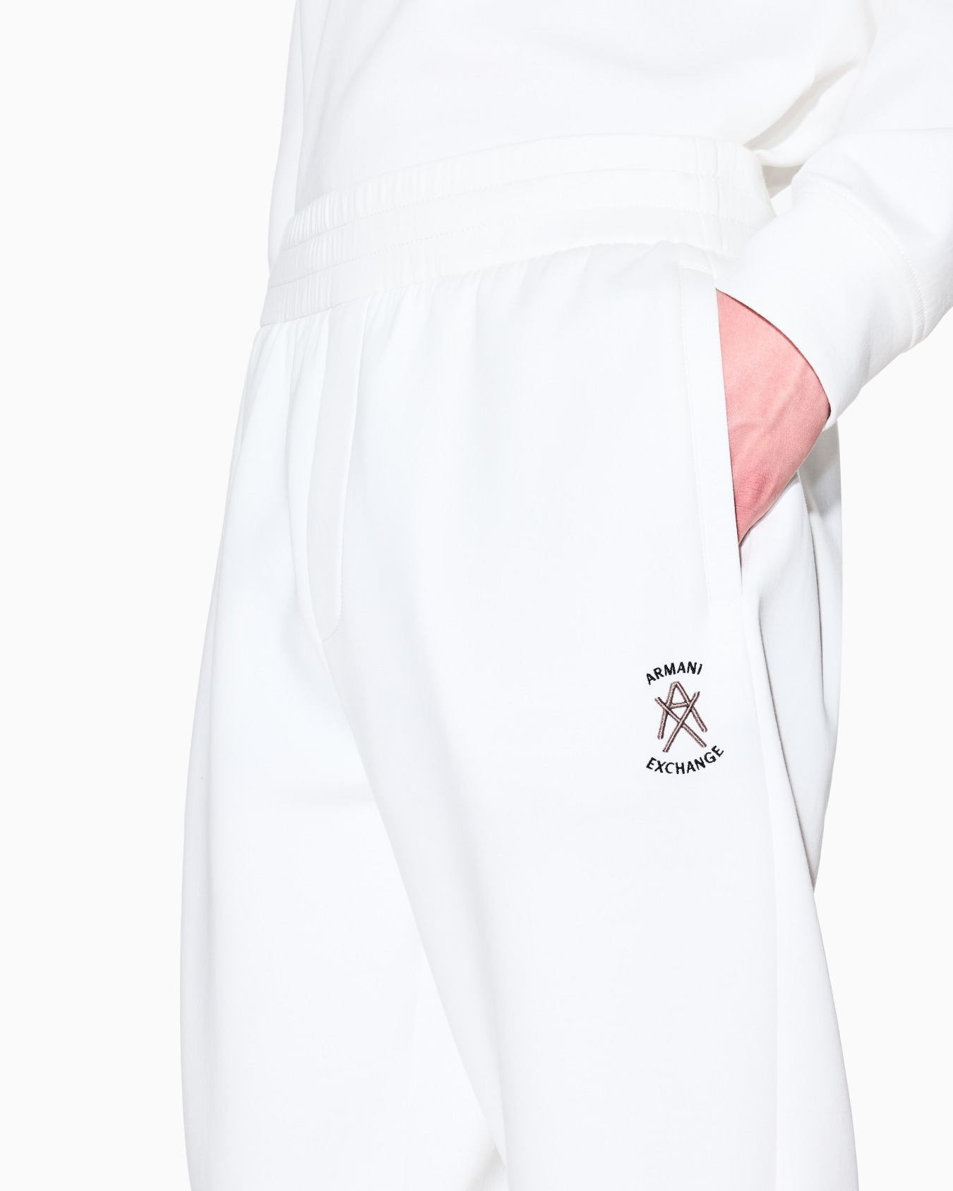 Jogger trousers in bonded fabric Slide 4