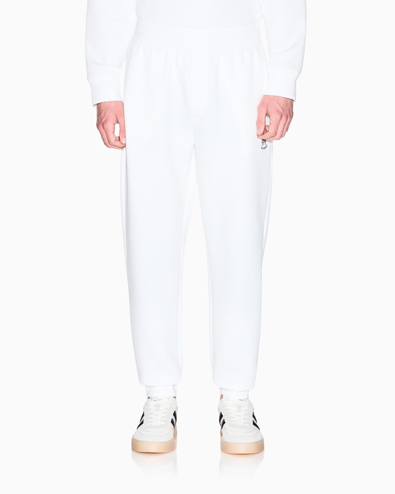 Jogger trousers in bonded fabric Slide 3