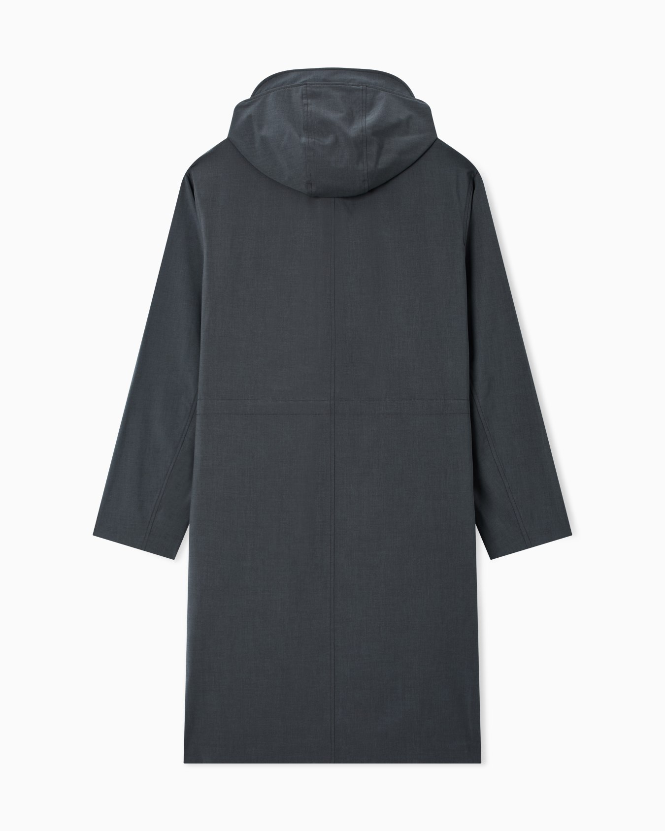 ウールミックス フーデッドコート スライドする 2