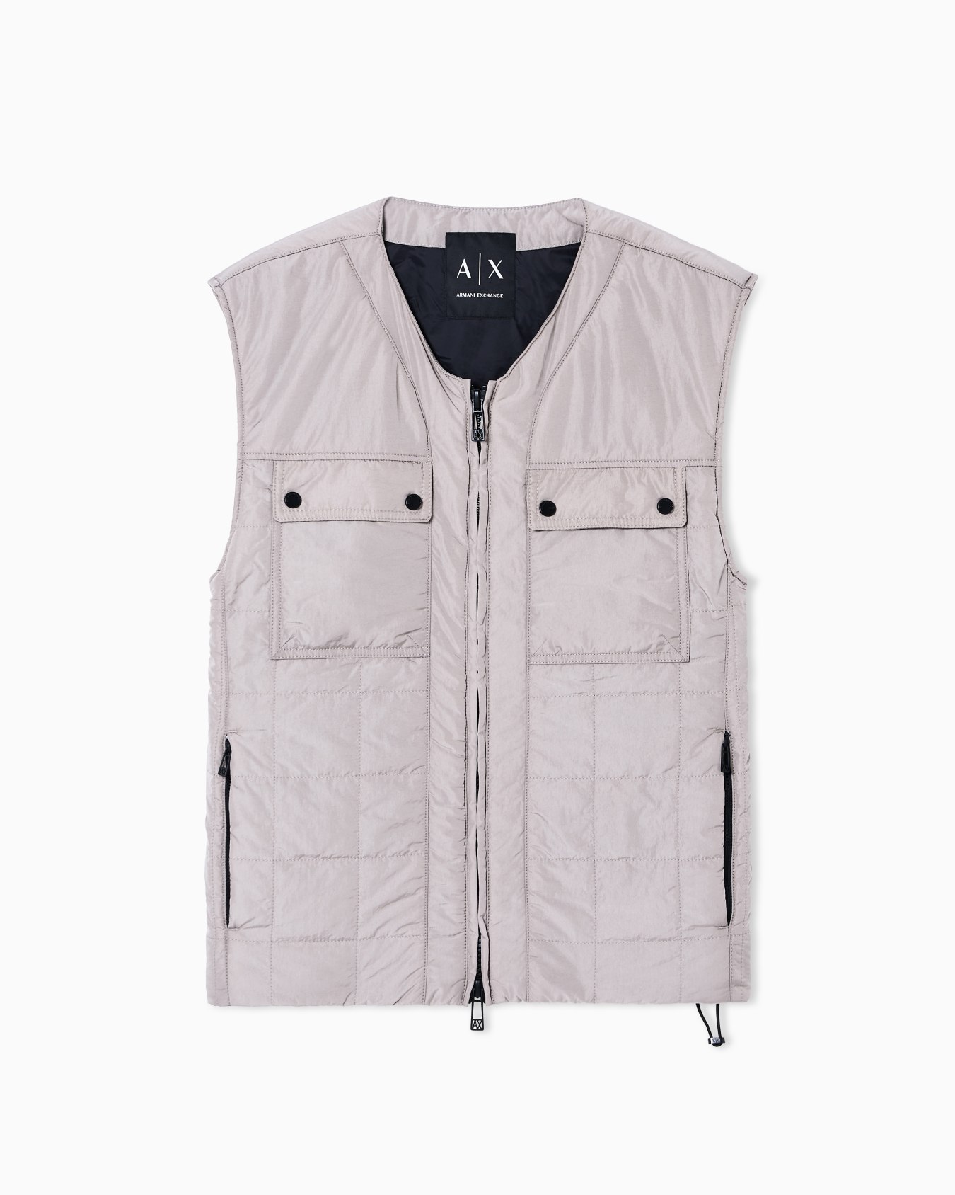 リップストップナイロン ベスト スライドする 0