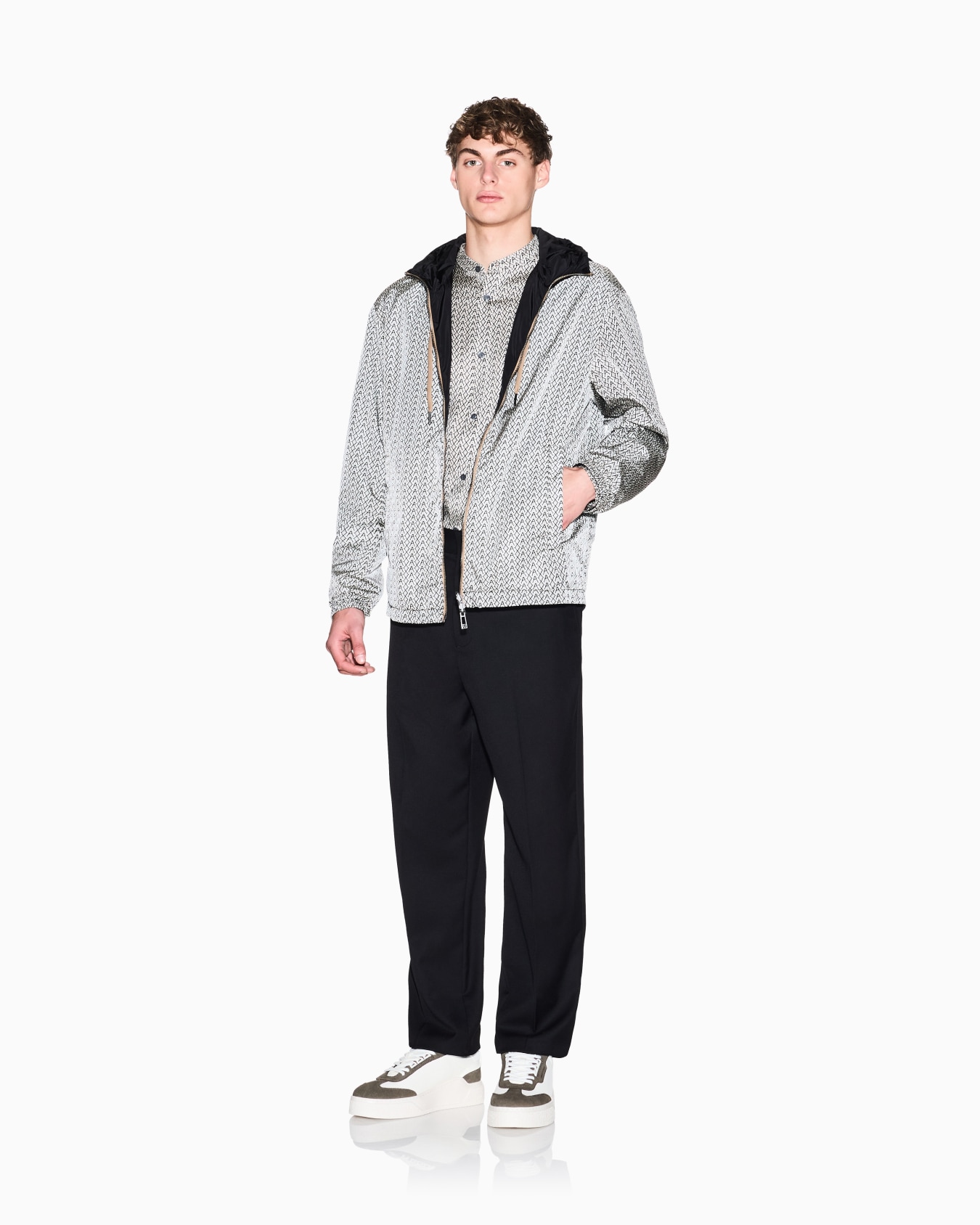 Technical fabric blouson Slide 1