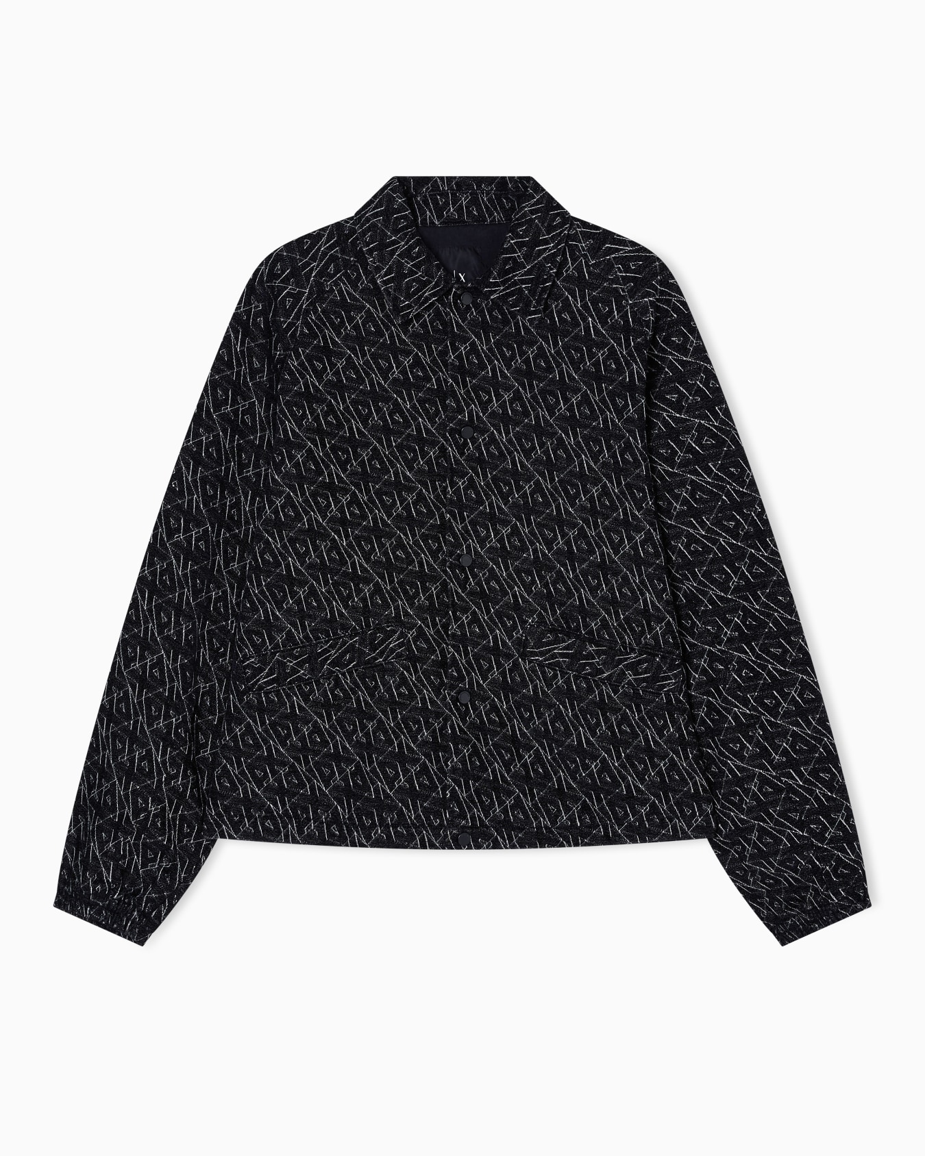 Jacquard blouson with allover logo Slide 0